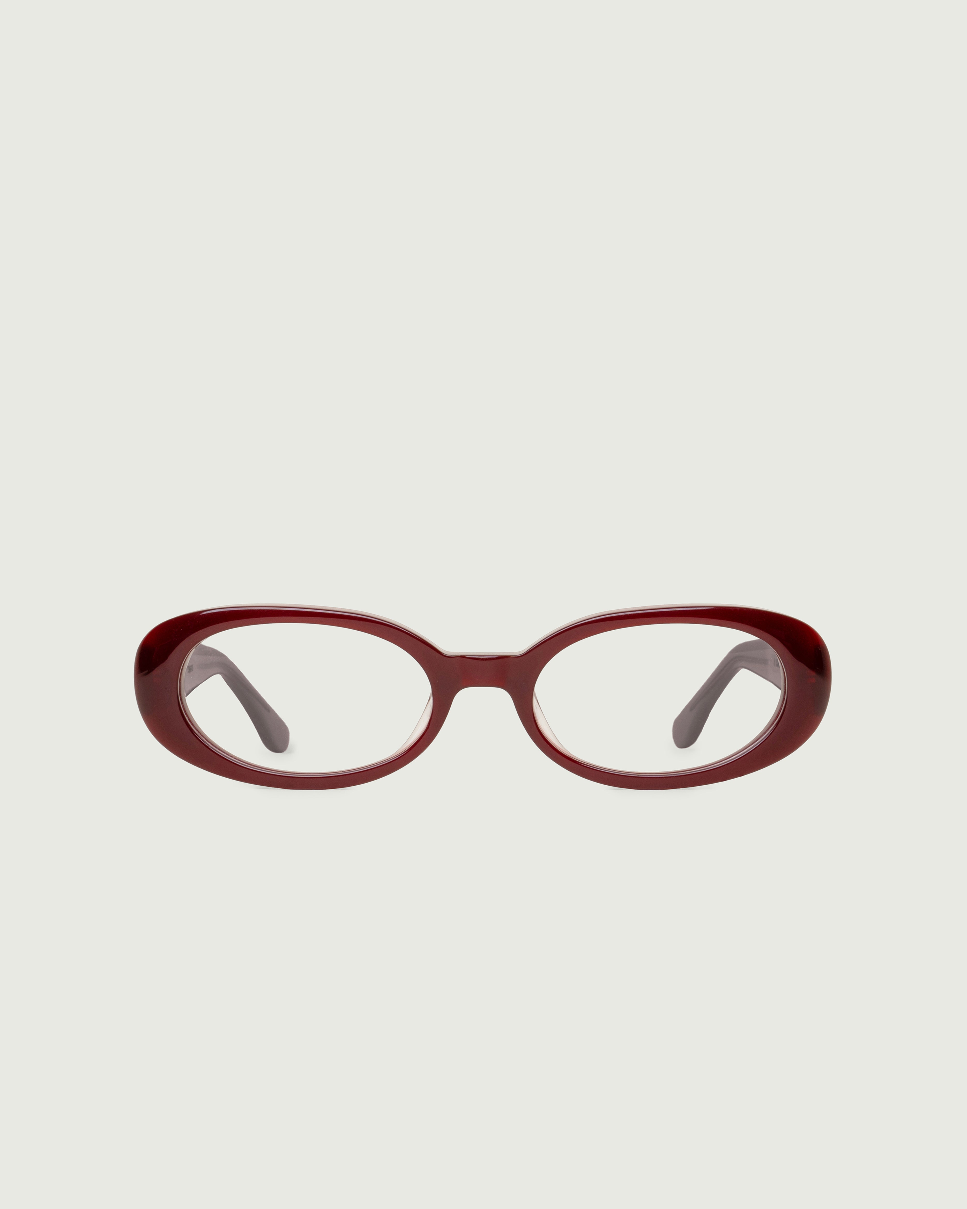 Crimson::Devon  Eyeglasses round red acetate front