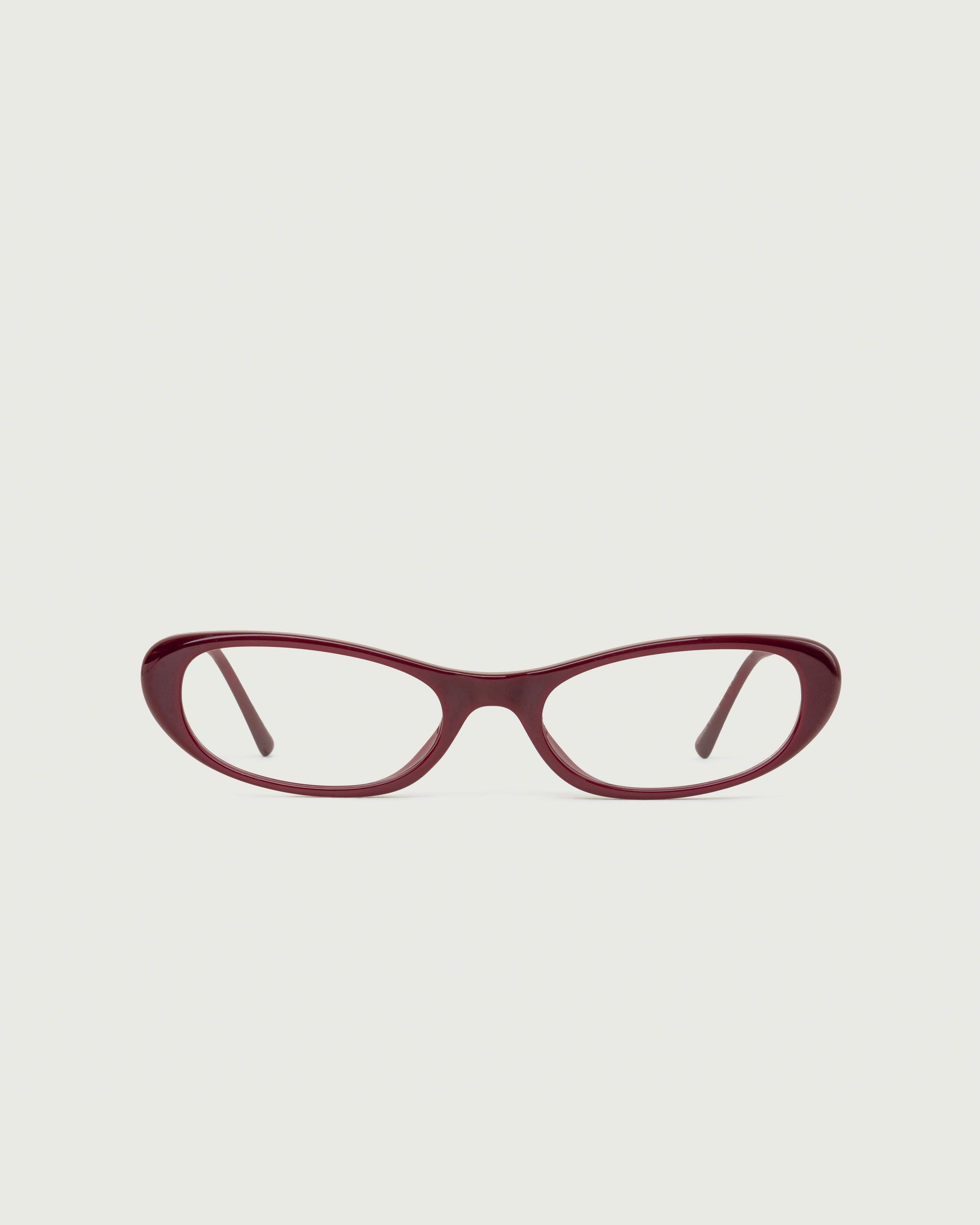 Crimson::Sylvie Eyeglasses cateye Red castor seed front