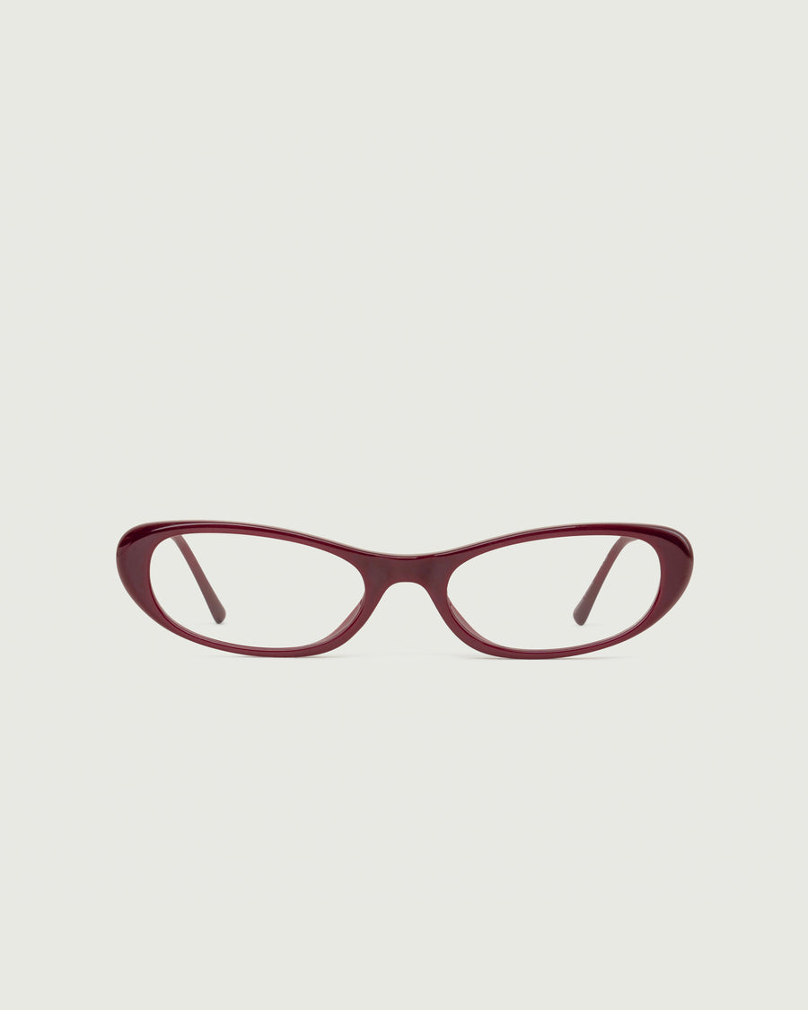 Sylvie Eyeglasses cateye Red castor seed front