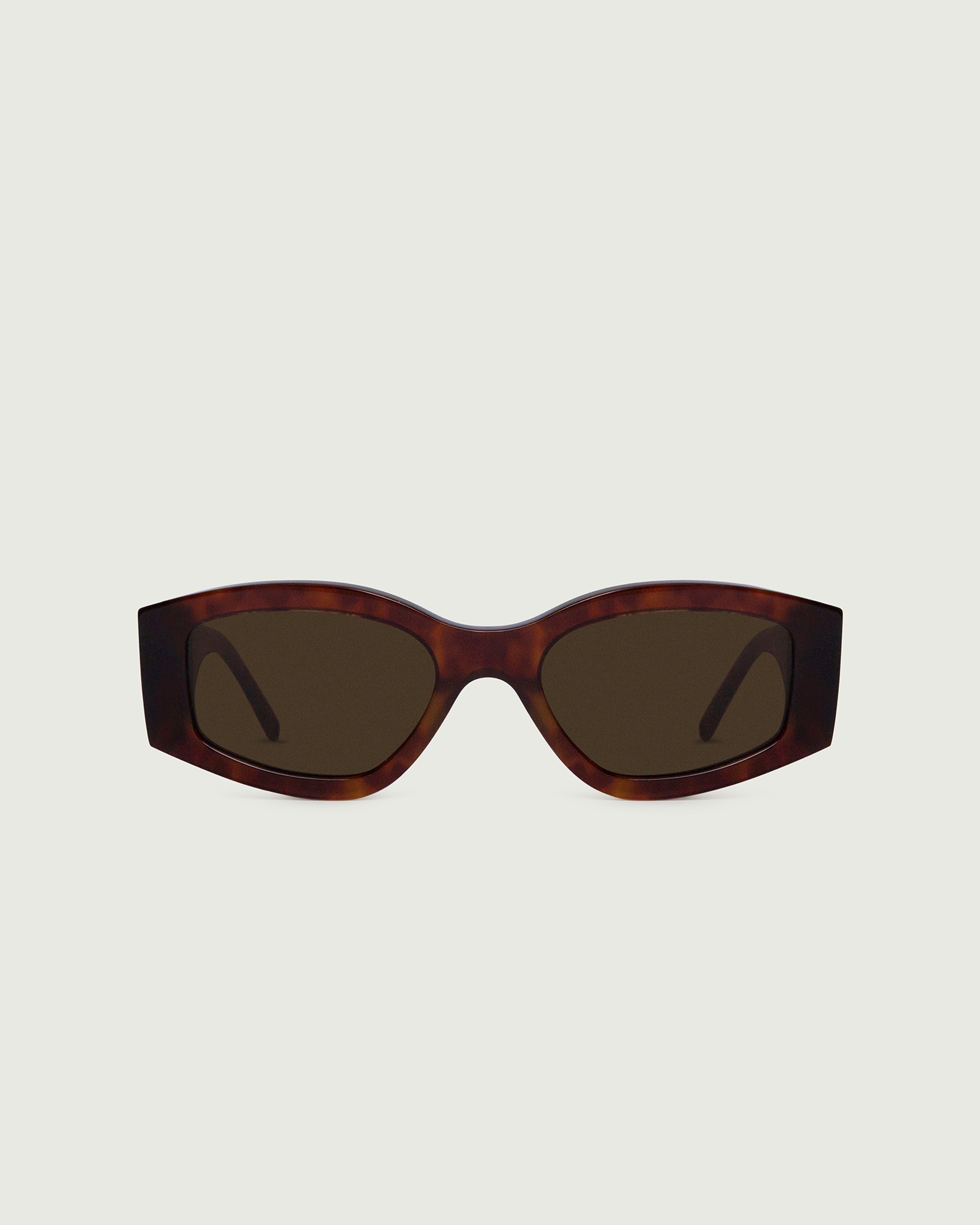 Deep Tort ::Nori Sunglasses cat eye tort bioacetate front