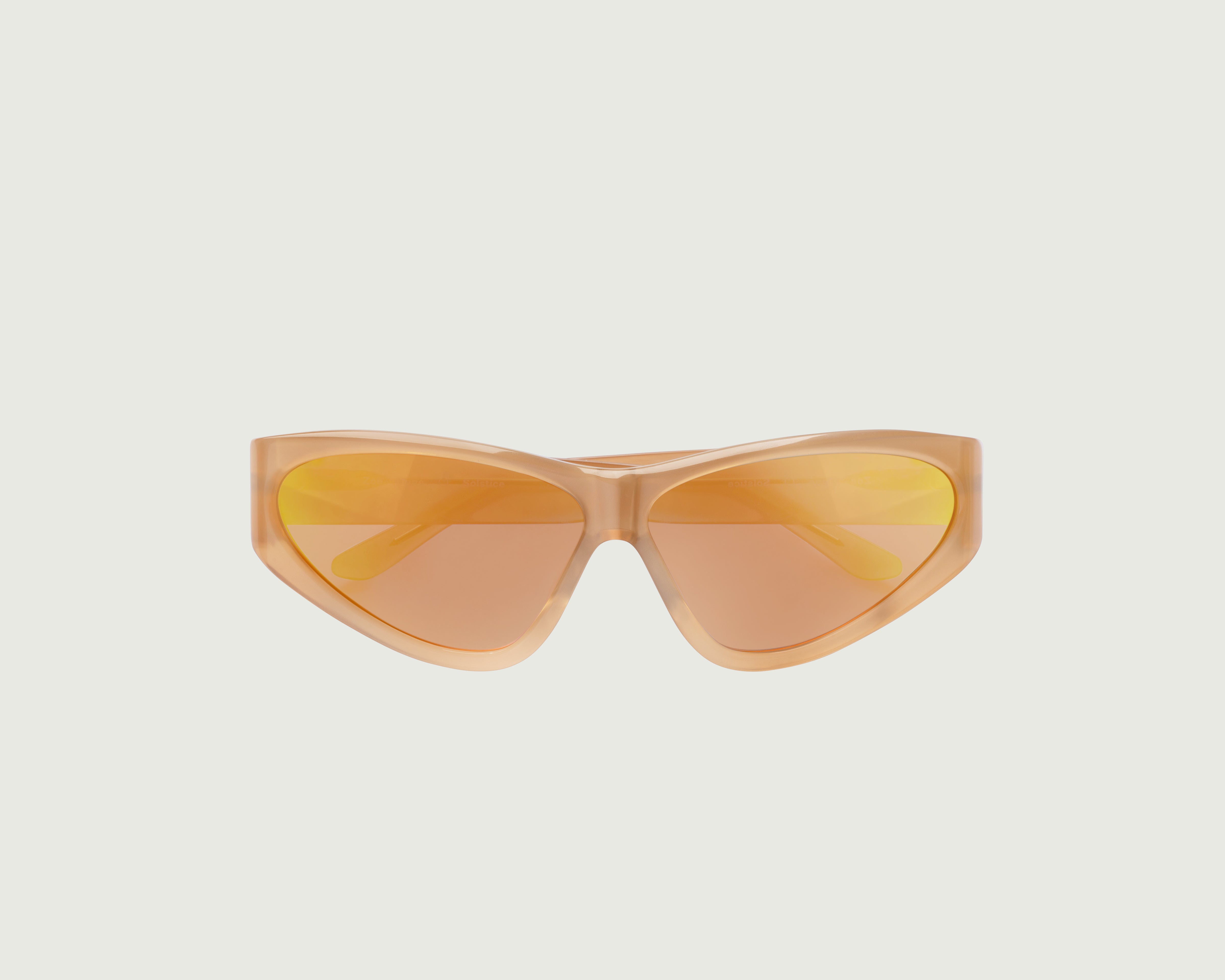 Dune::Zoe Sunglasses cateye orange acetate top