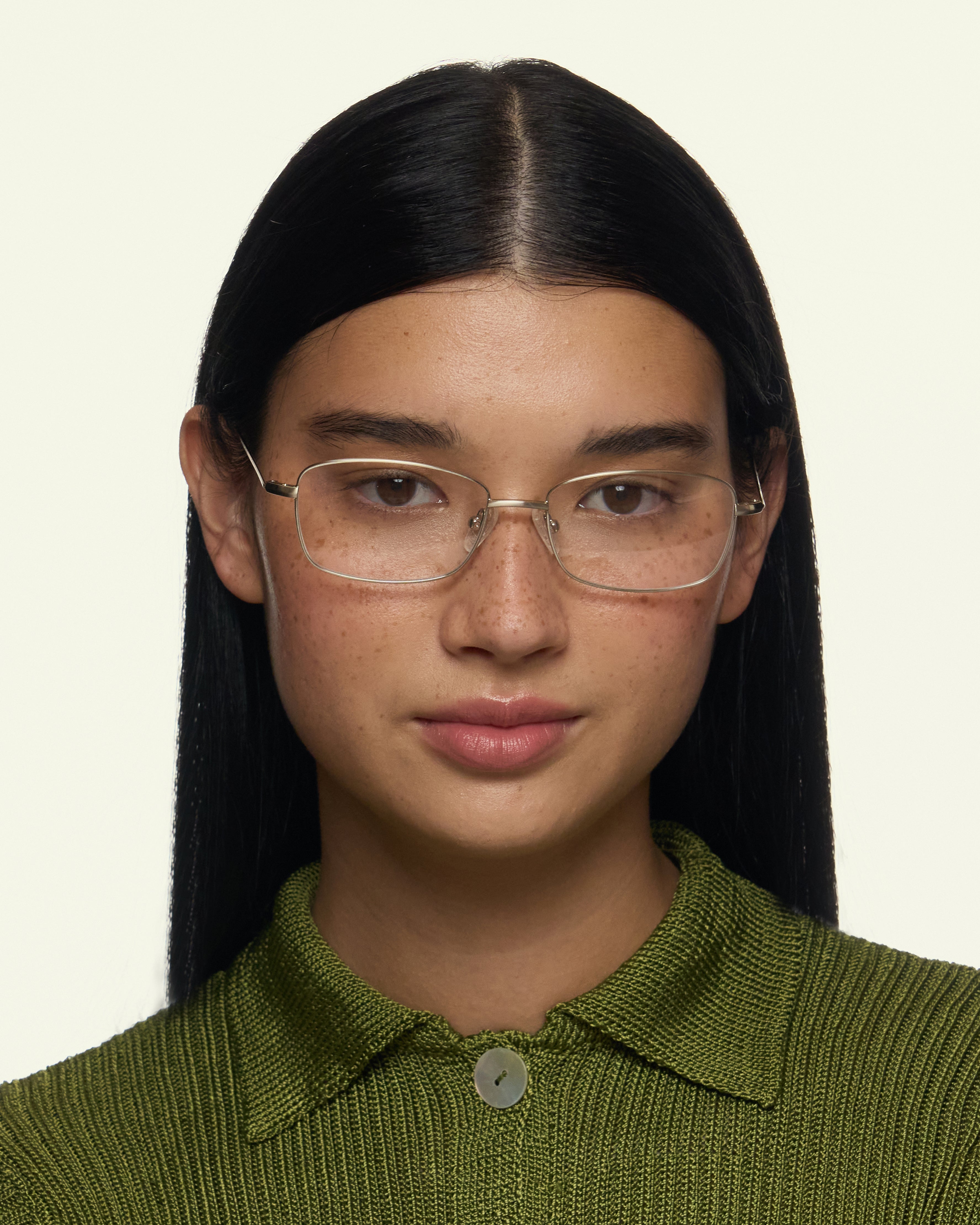 women Casper Eyeglasses rectangle gray metal