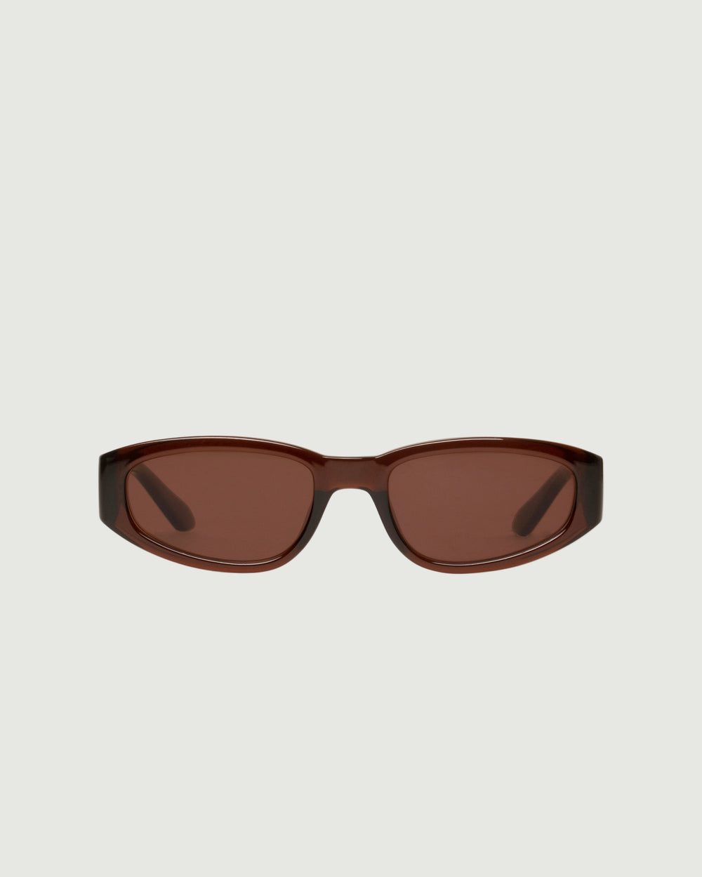 Espresso::June Sunglasses cateye Brown recycled polyester front