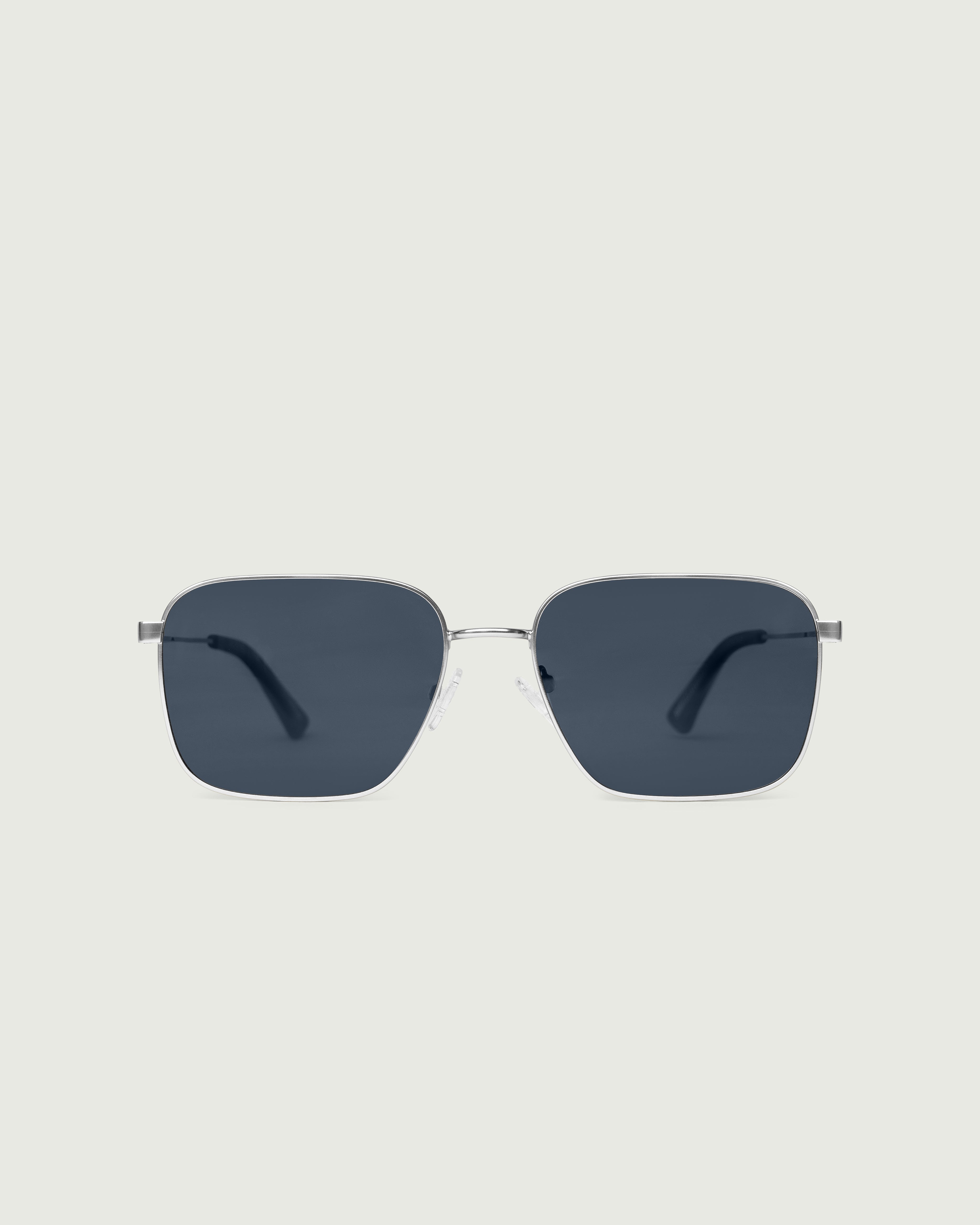 Chrome Polarized::Ford Sunglasses Square Silver metal front