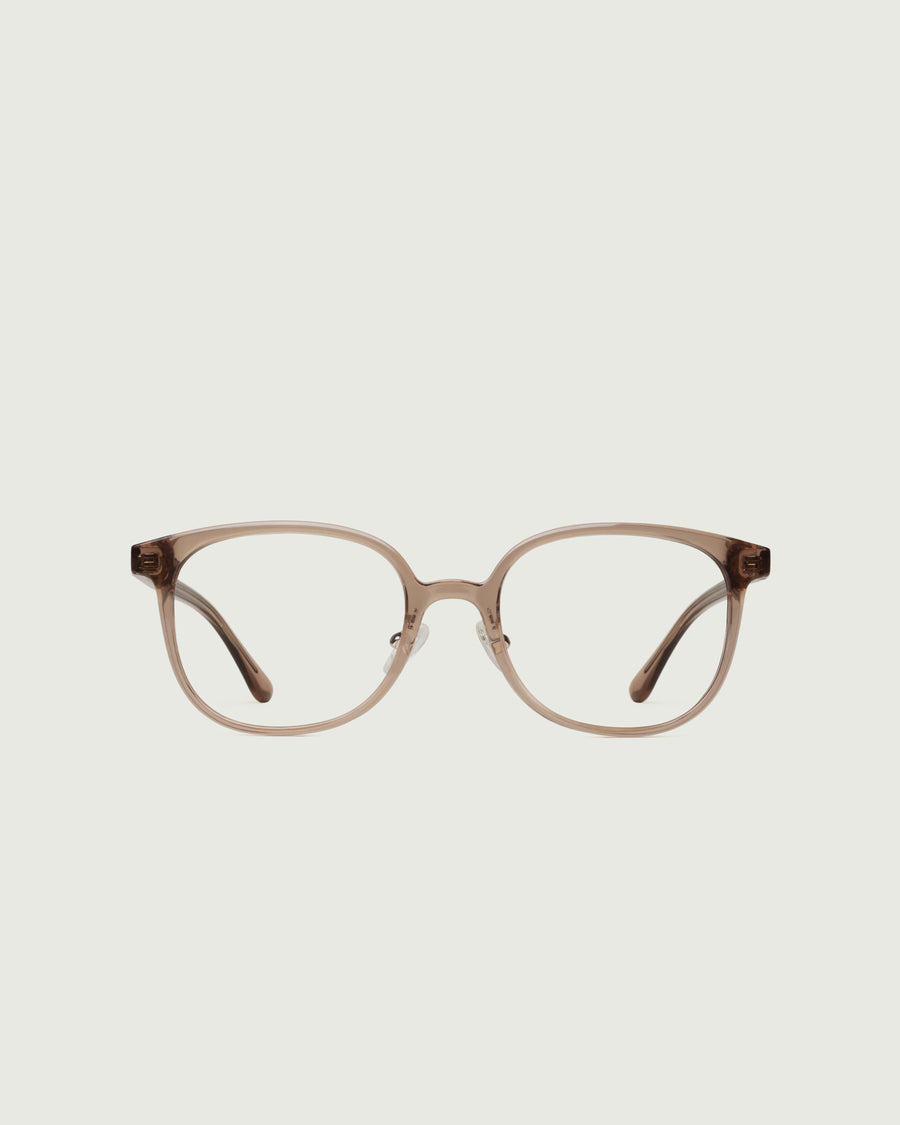 Bleecker+ Wide Eyeglasses square brown plant-based plastic front