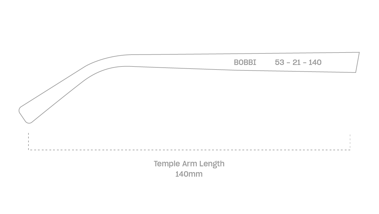 measurement::arm length Bobbi Sunglasses square recycled polyester (6678435921974)