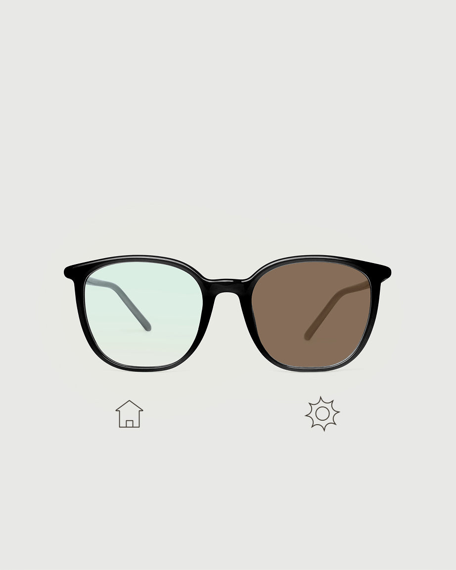 Portobello Adaptive::Gatsby Eyeglasses rectangle black recycled polyester top