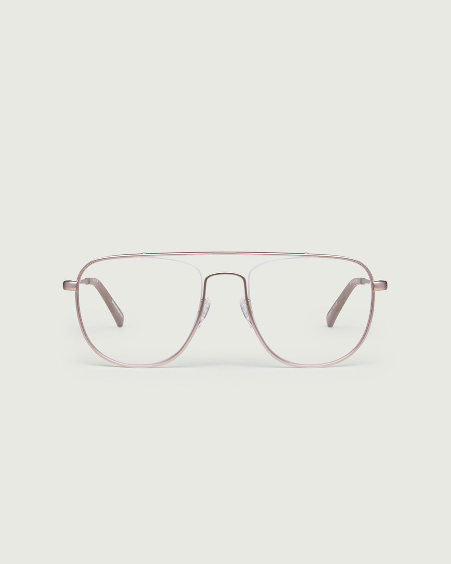 Corso Eyeglasses square gold metal front