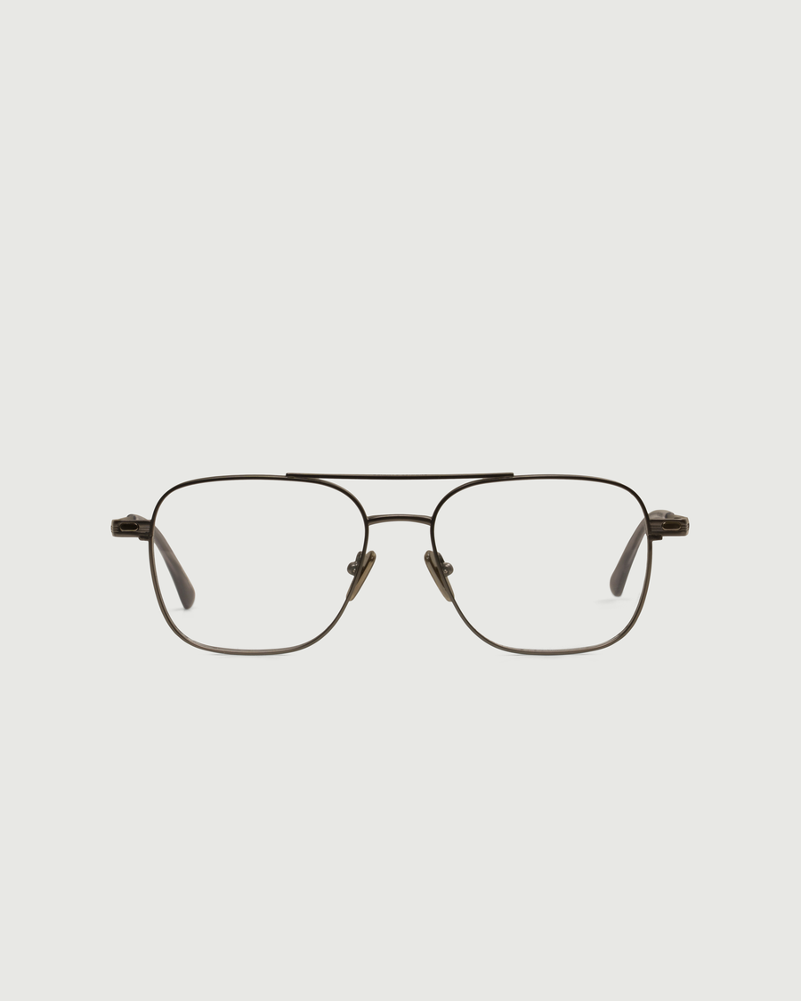Chase Eyeglasses pilot Black metal front 1