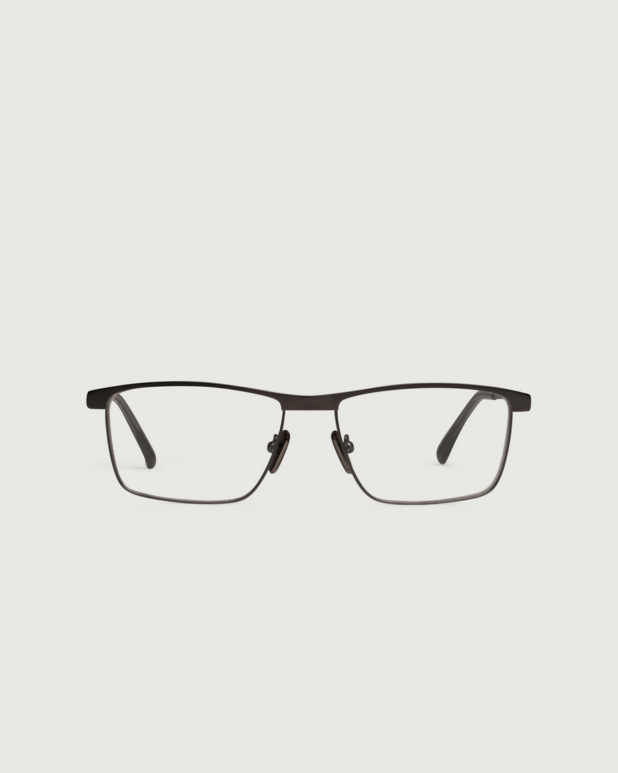 Elliot Eyeglasses Rectangle Gray metal front