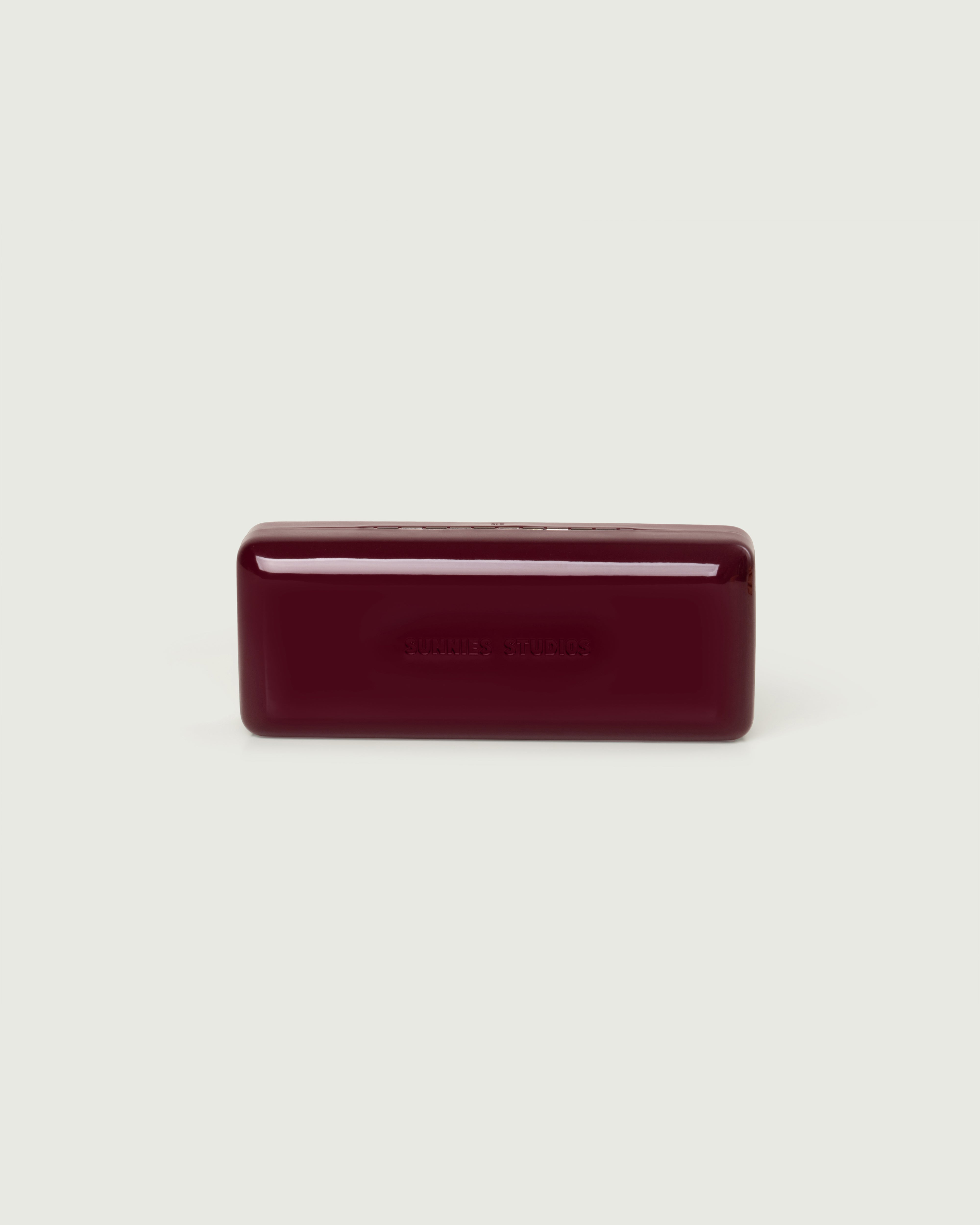 Hibiscus::Hard Case Eyewear case brown  front