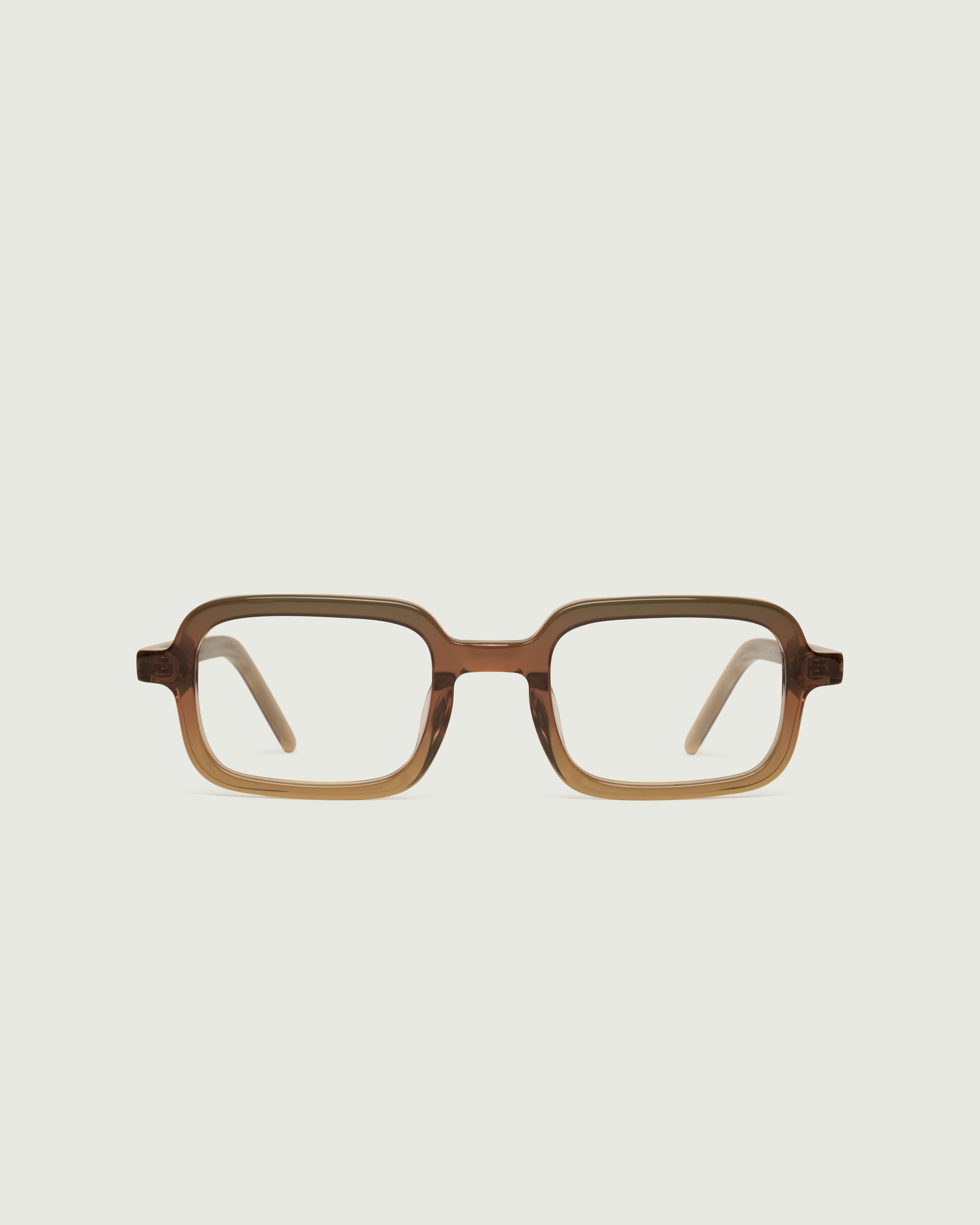 Hojicha::Keiko Eyeglasses square two toned acetate front