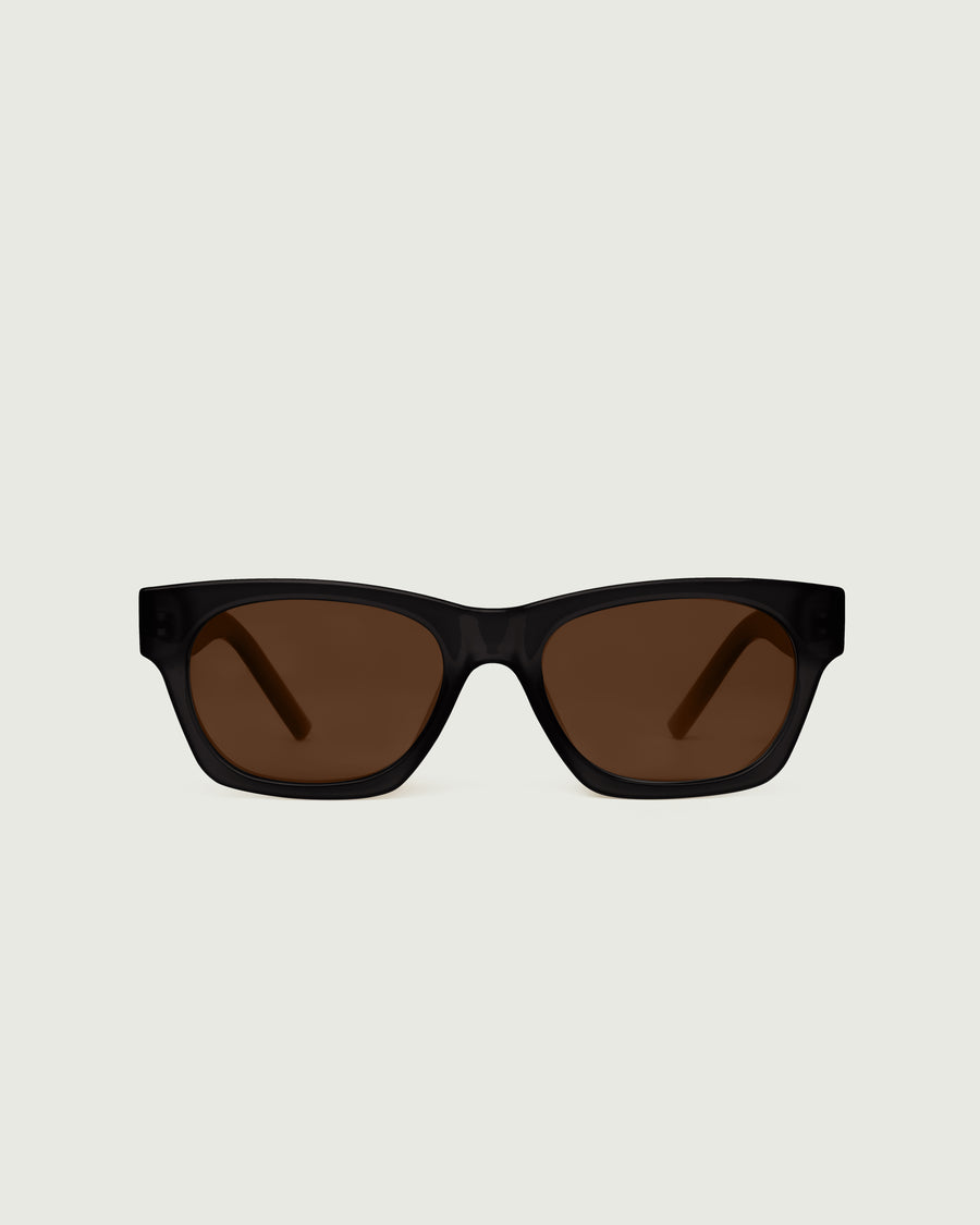 WOLF Sunglasses RECTANGLE black recycled polyester front