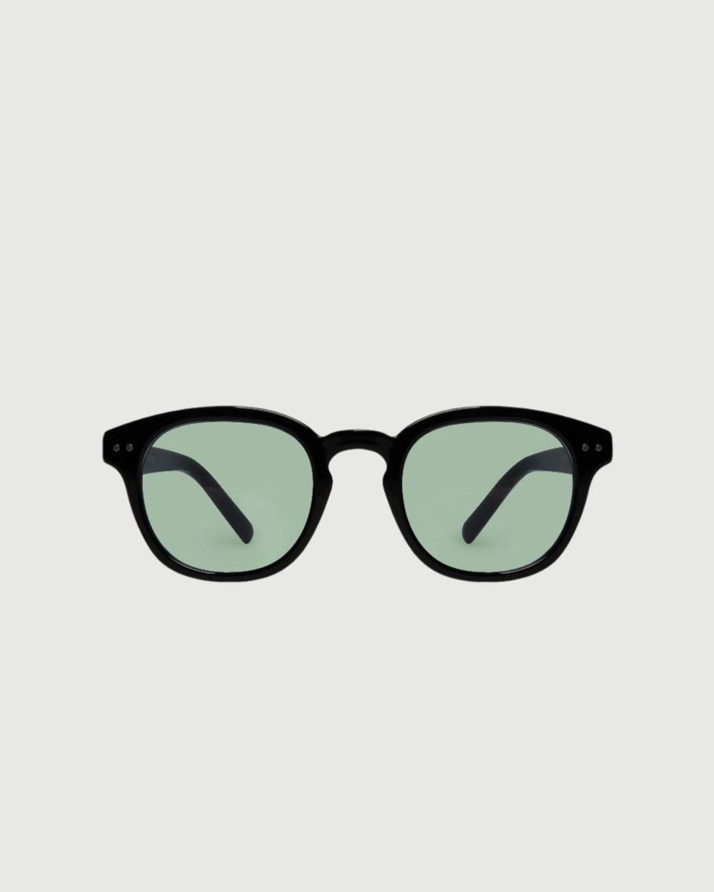 Ink Dill::Hugh Sunglasses round Black recycled polyester front