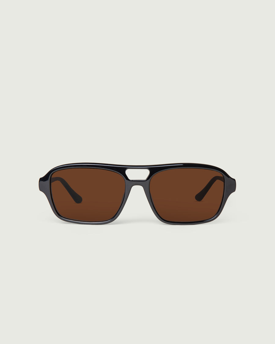 Bern  Sunglasses pilot black recycled polyester front