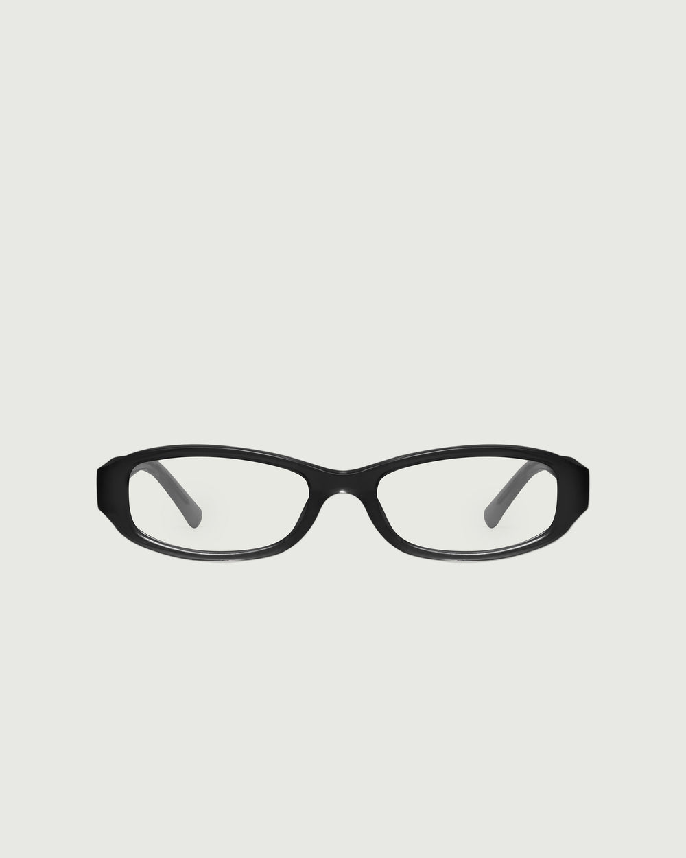 Ink::Lucy Eyeglasses rectangle black acetate front