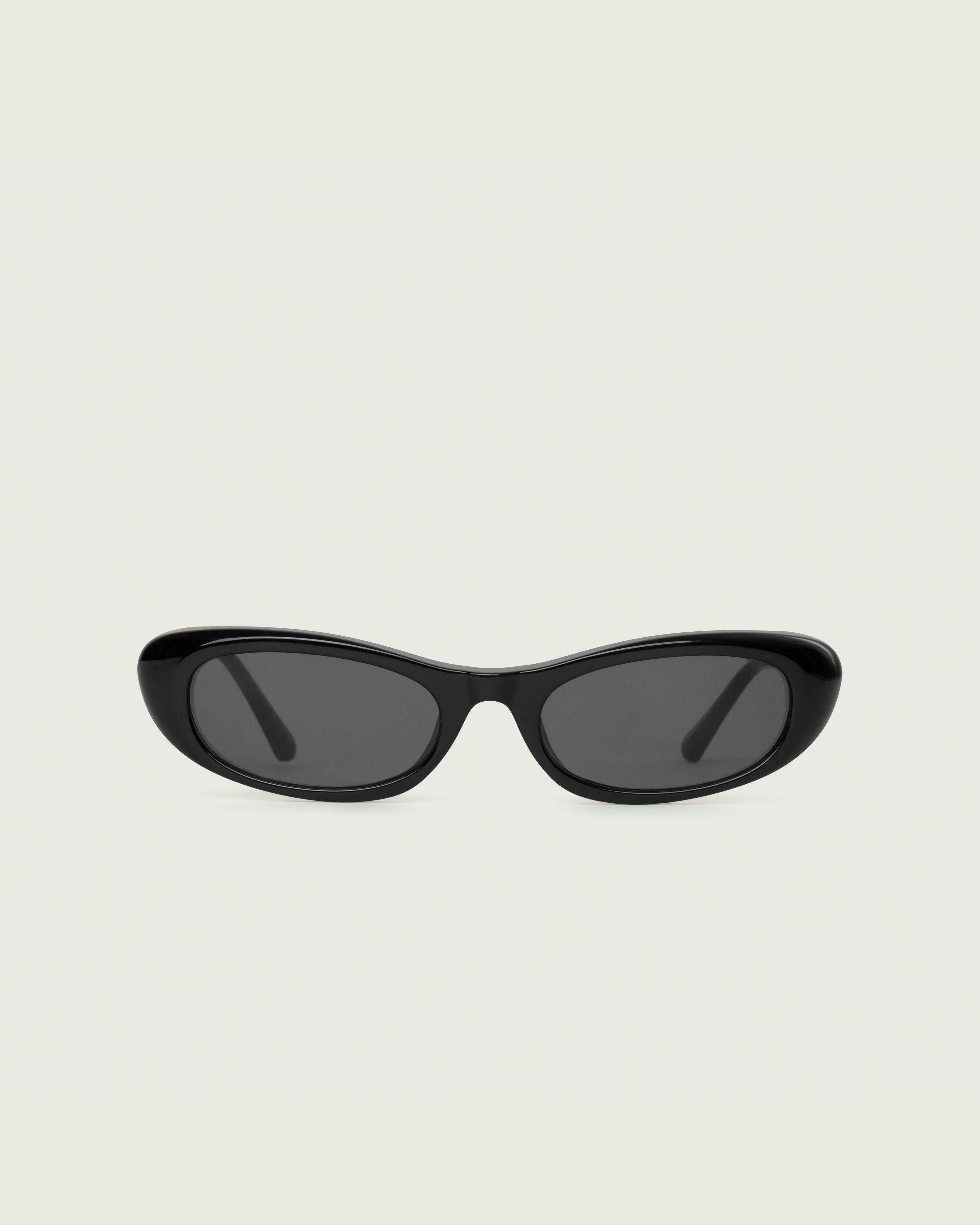 Ink::Slim Sunglasses cateye Black recycled polyester front