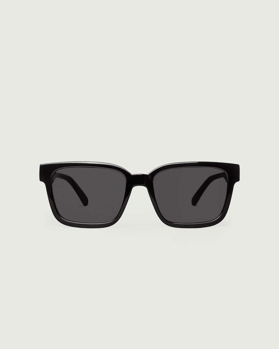 Triton Sunglasses square black recycled polyester front
