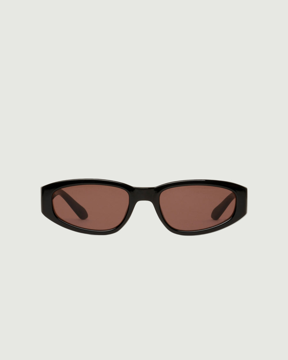 Ink Plum::June Sunglasses cateye Black recycled polyester front