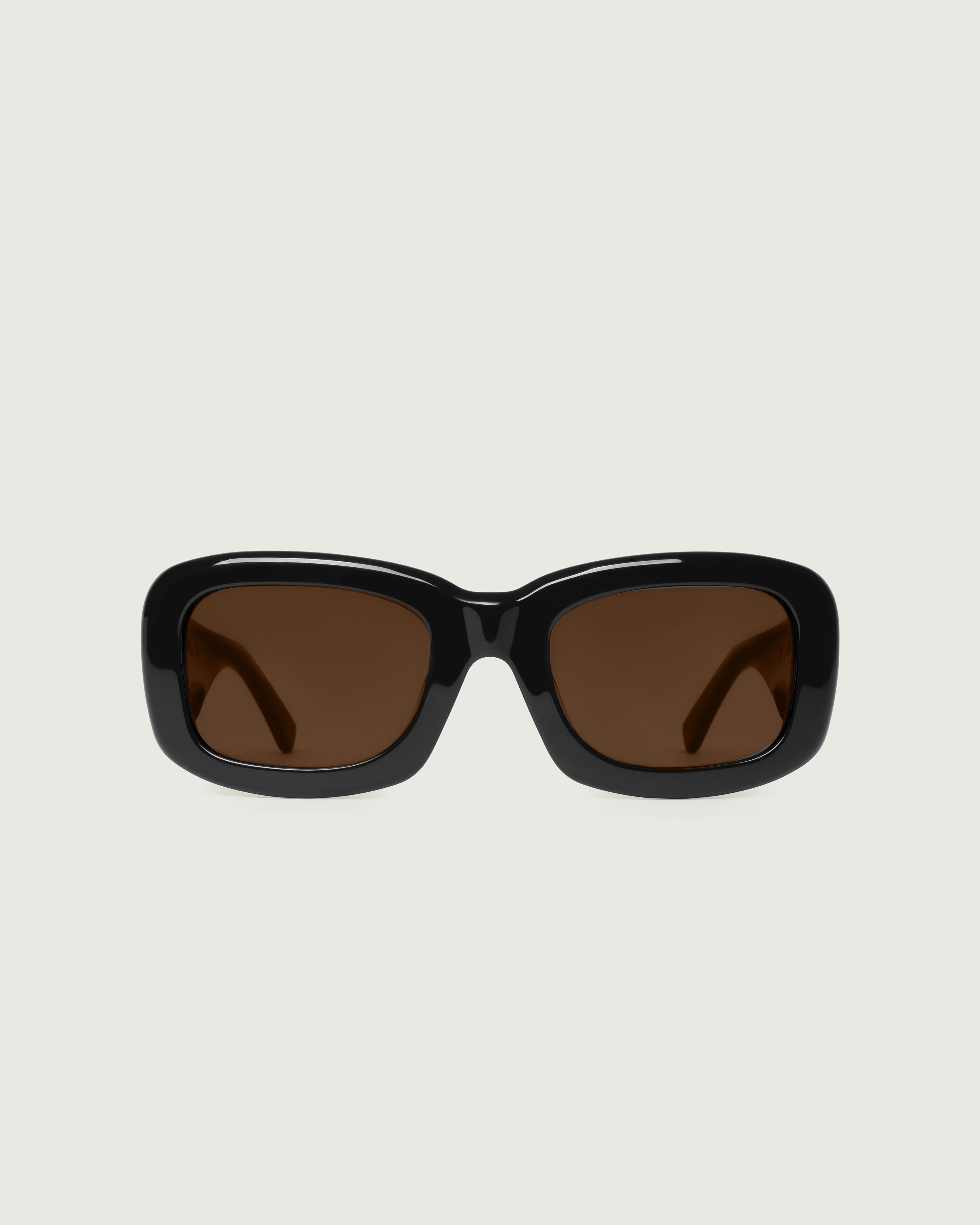 Ink Polarized::Liv Sunglasses square Black recycled polyester front