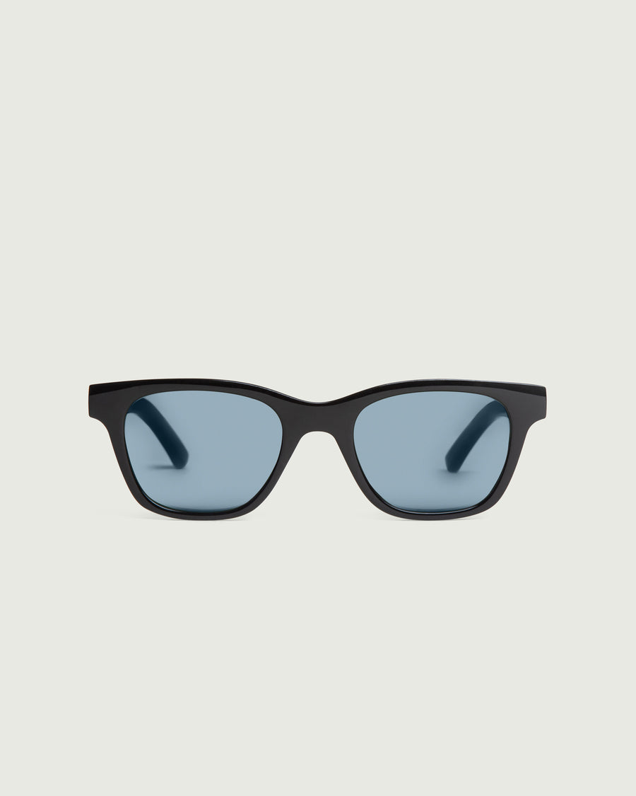 Theo Sunglasses square Black recycled polyester front