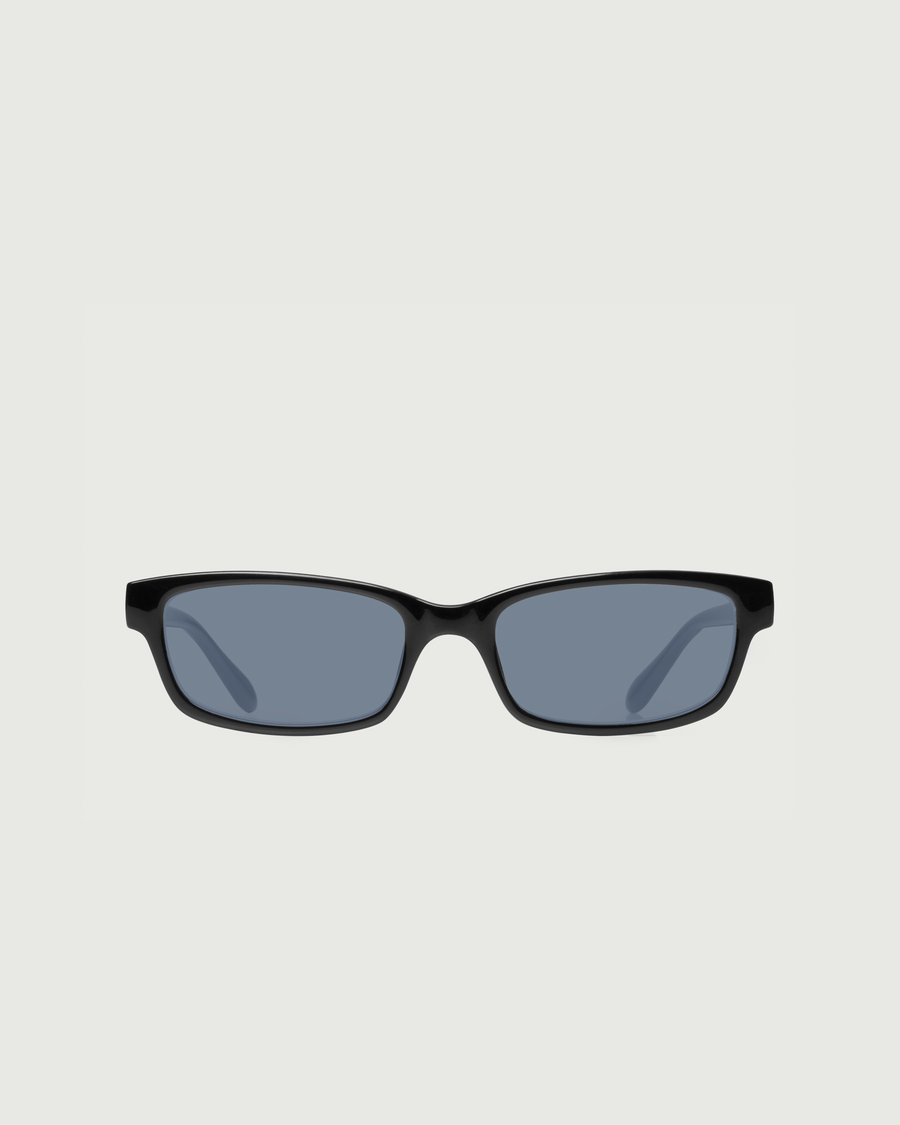 Han Eyeglasses square black recycled polyester front