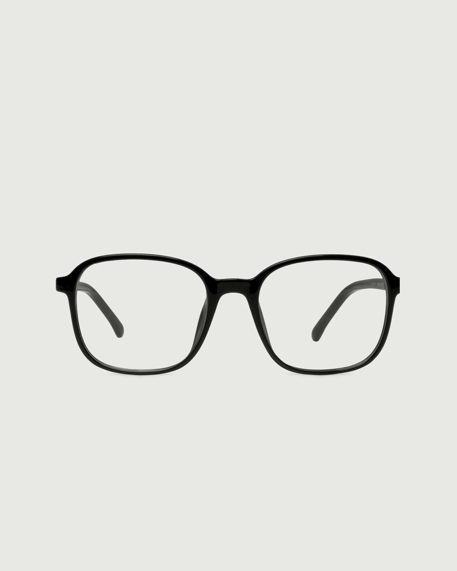 Paige Eyeglasses Square Black plant-based plastic front