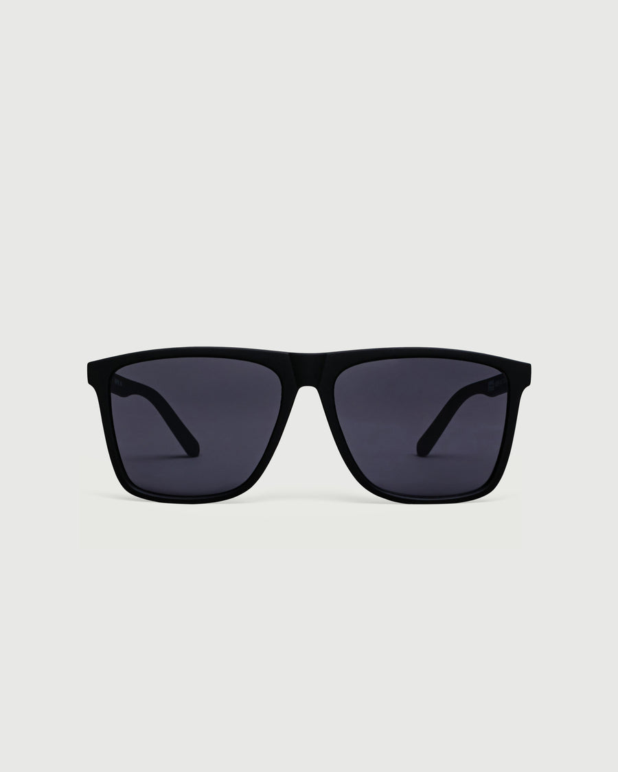 Griffin Sunglasses square black recycled polyester front