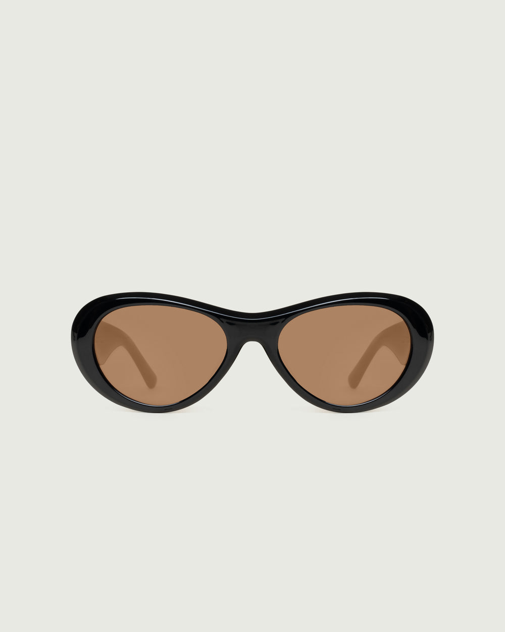 Ink Hickory::Brooke Sunglasses pilot black recycled polyester front