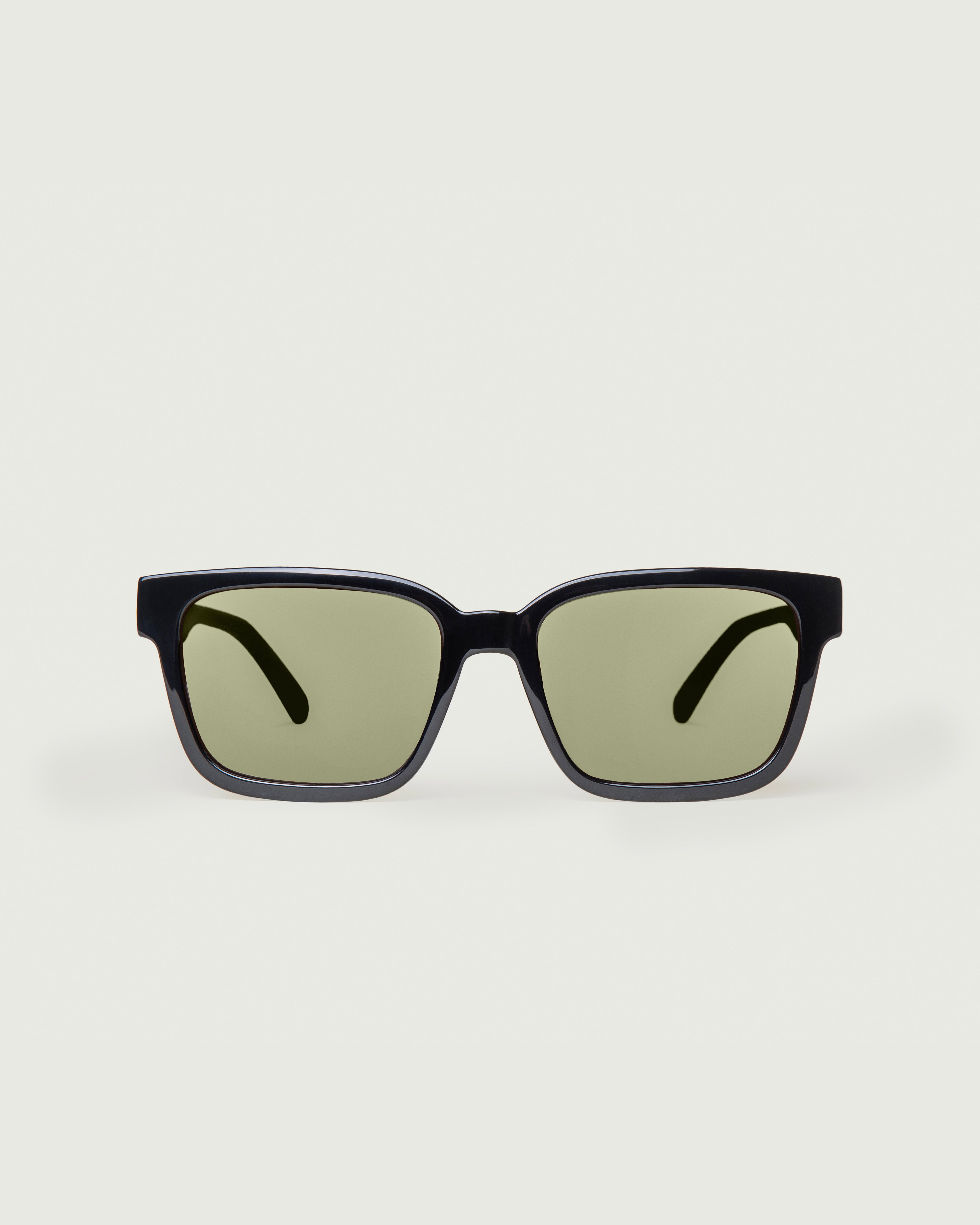 Ink Thyme::Triton Sunglasses square Black recycled polyester front