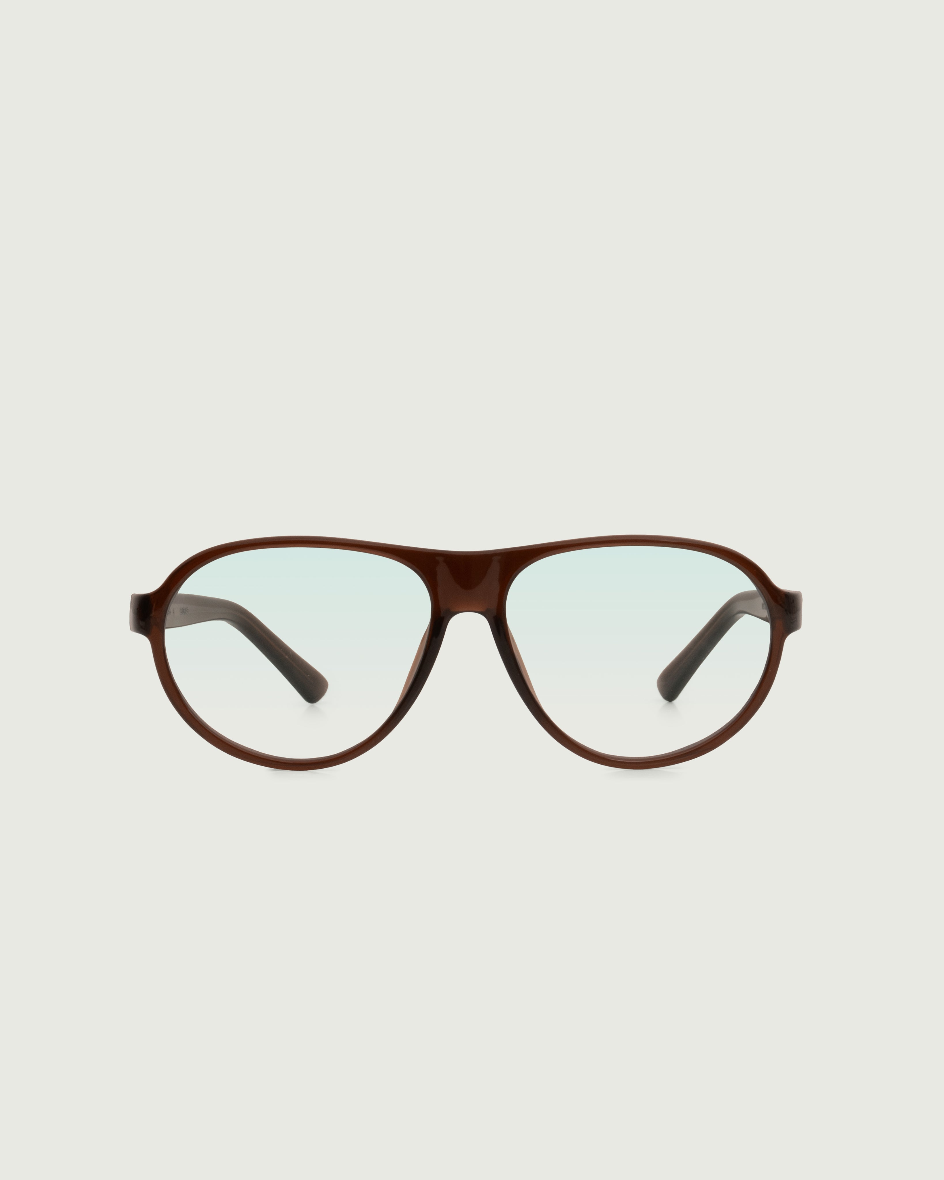 Cacao::Joni Anti-Radiation Glasses pilot brown recycled polyester front