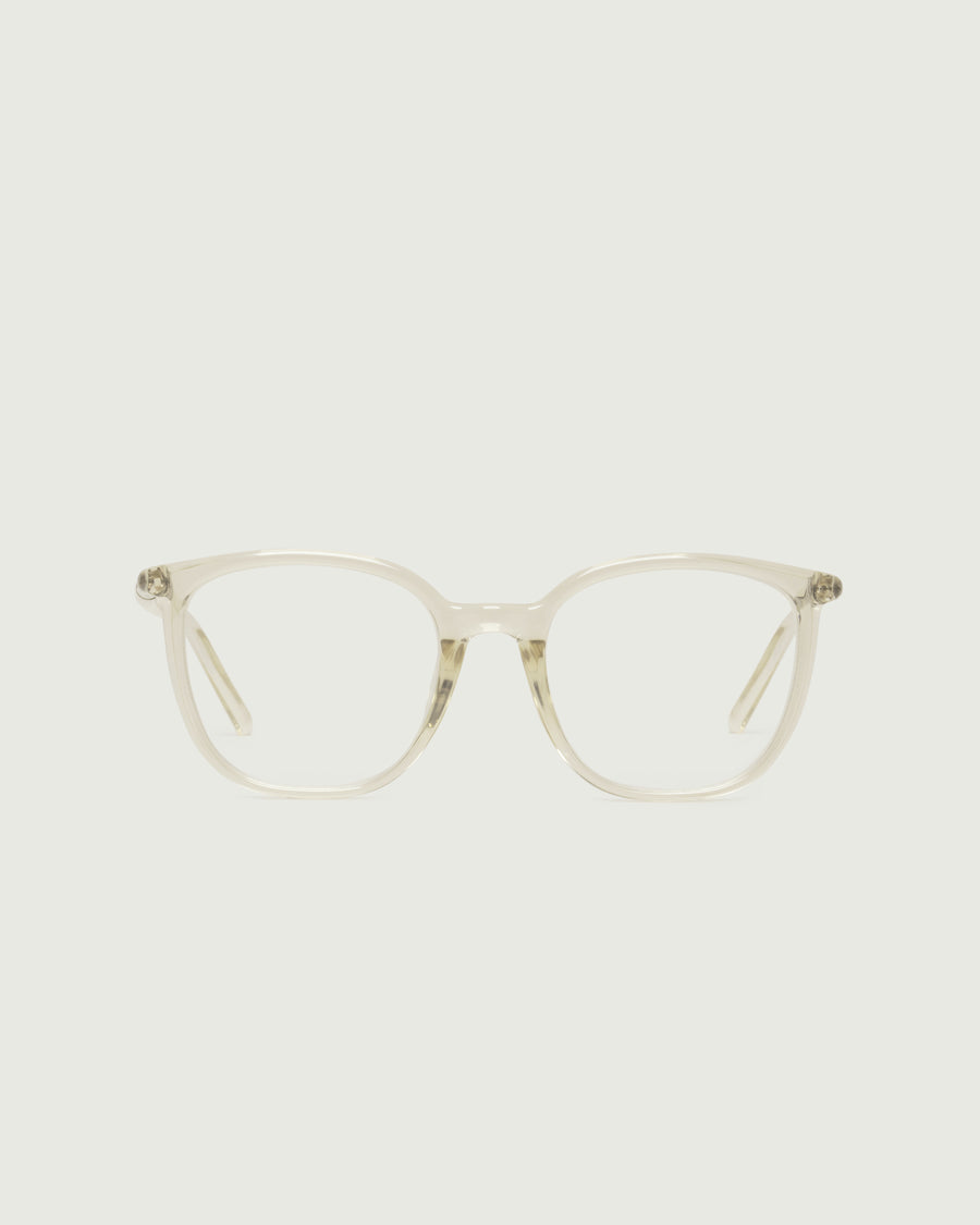 Gatsby Eyeglasses square Yellow recycled polyester front