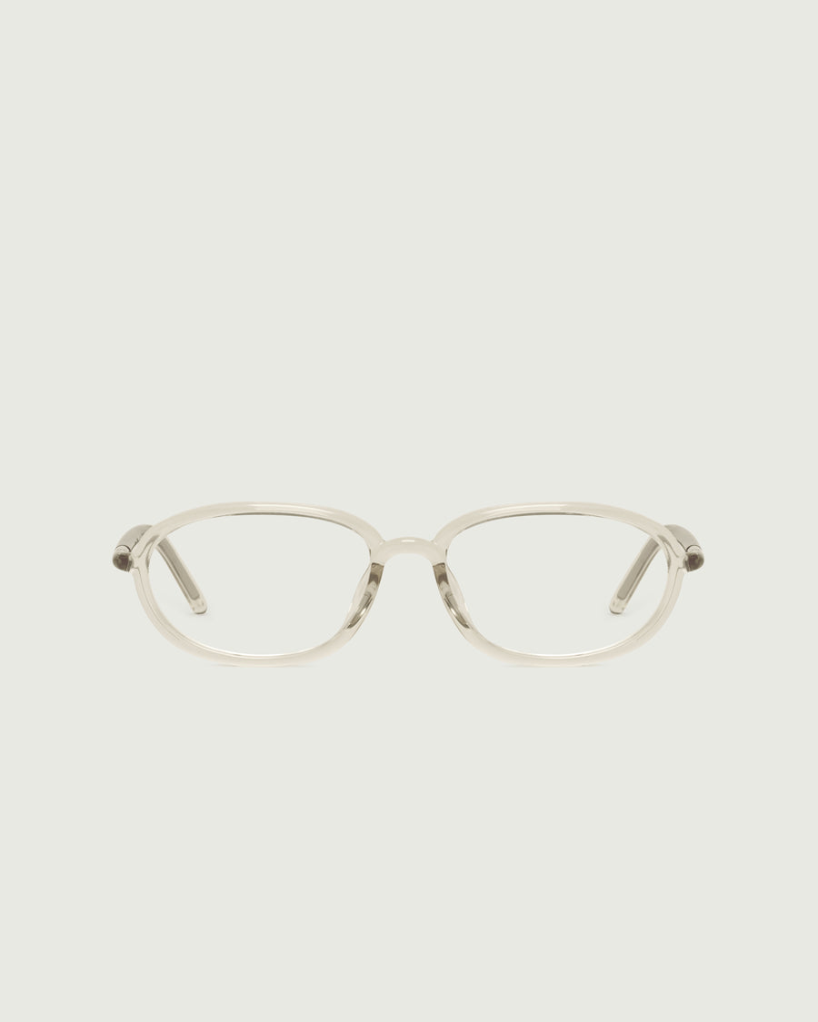 Arden Eyeglasses oval Yellow castor seed front