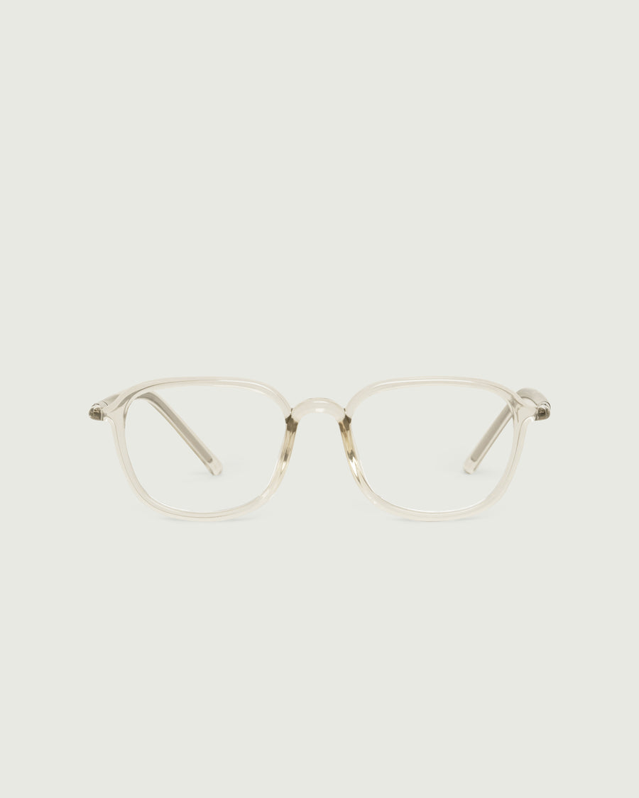 Daria Eyeglasses square yellow castor seed front