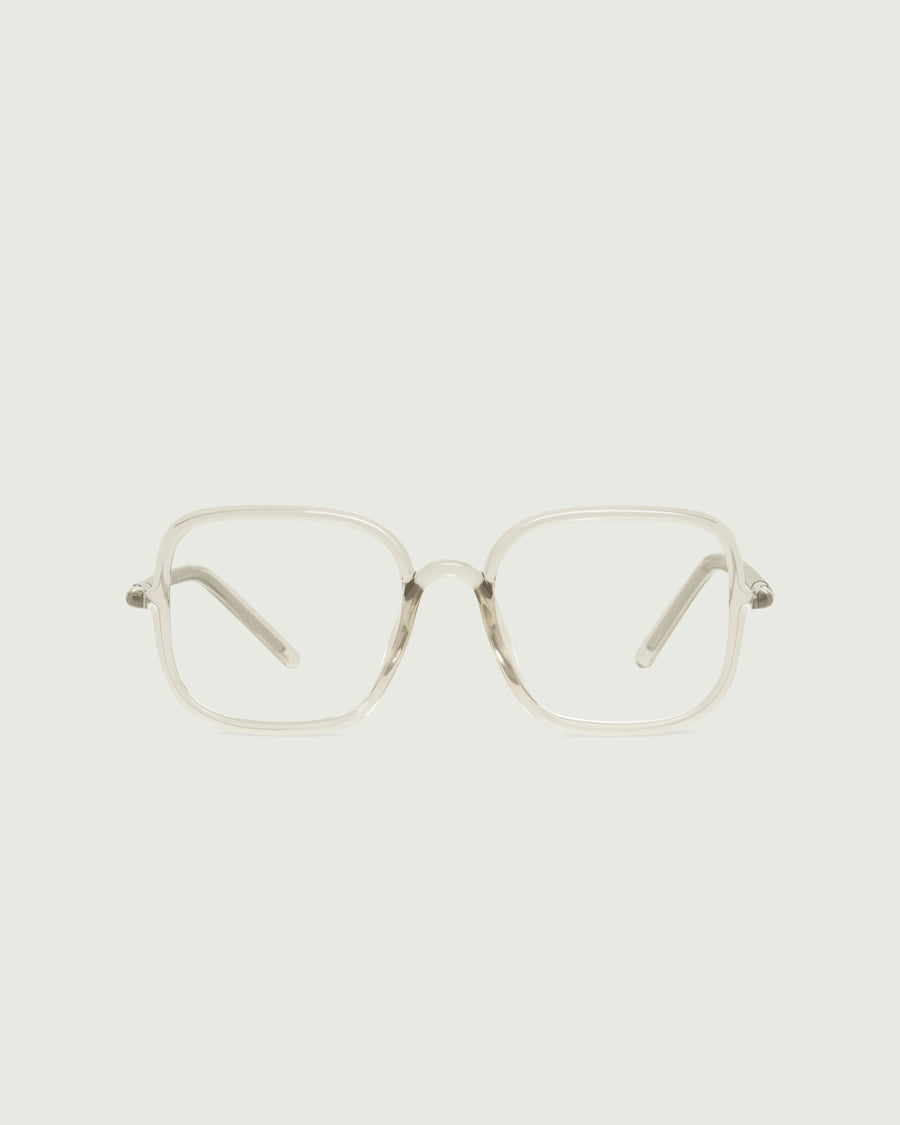 Eleanor Eyeglasses square yellow castor seed front