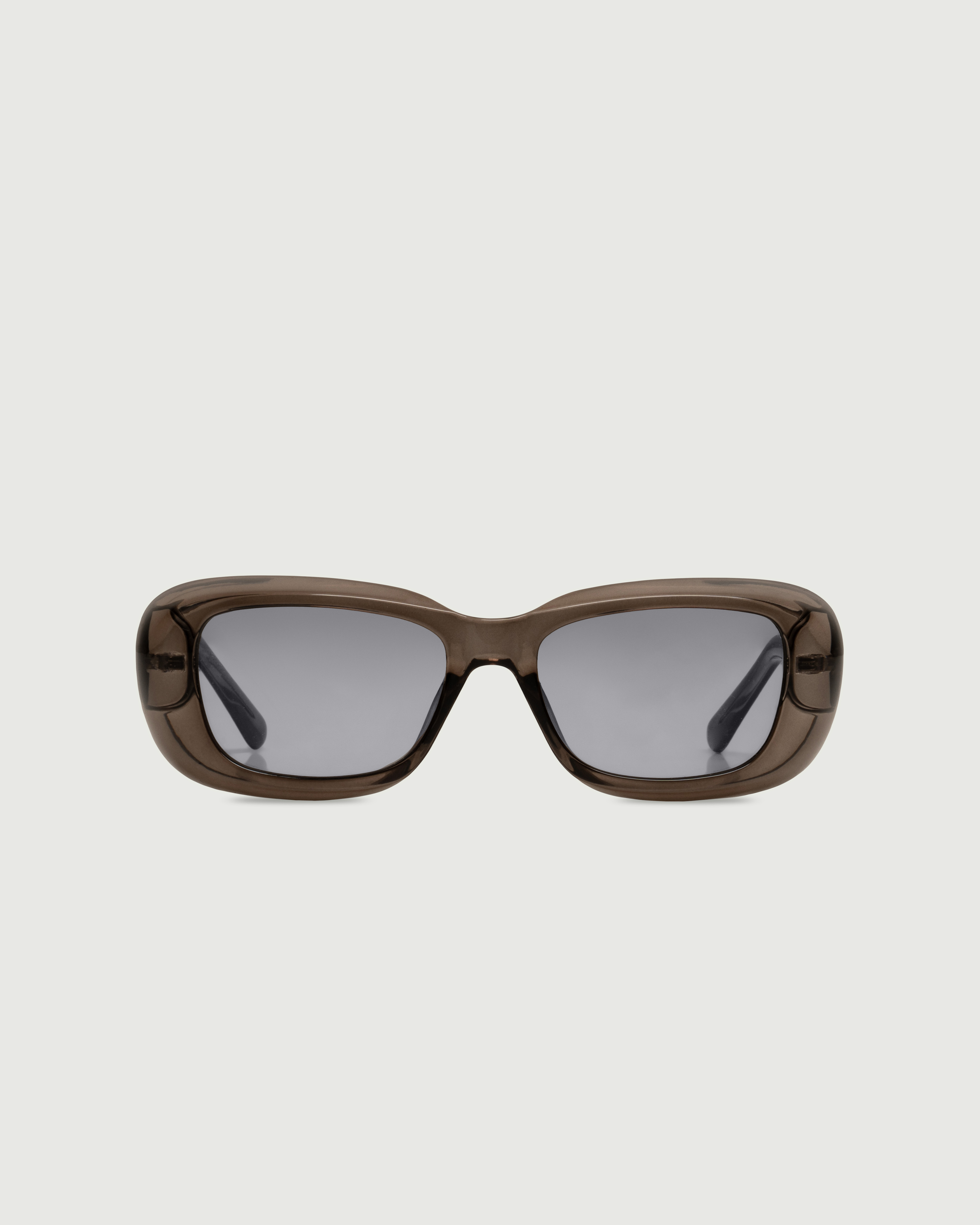 Licorice::Sonny Sunglasses Square Gray recycled polyester front