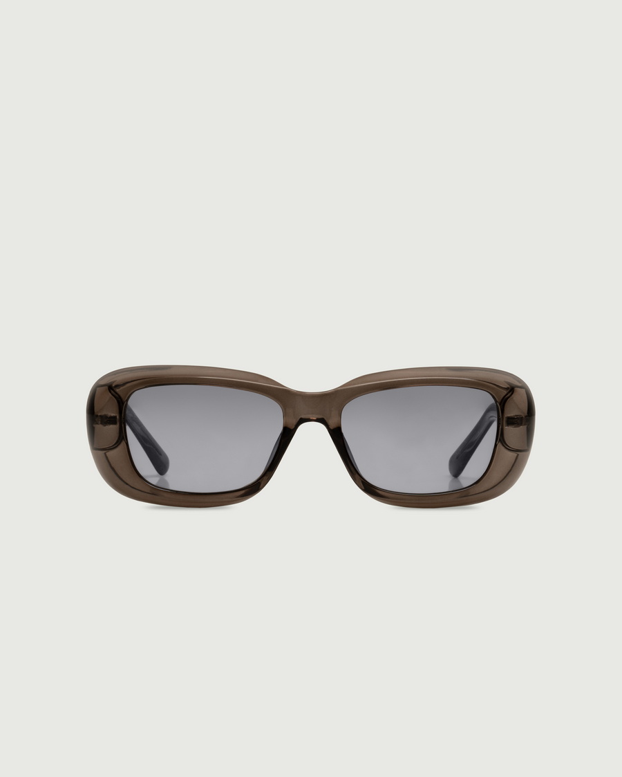 Sonny Sunglasses Square Gray recycled polyester front