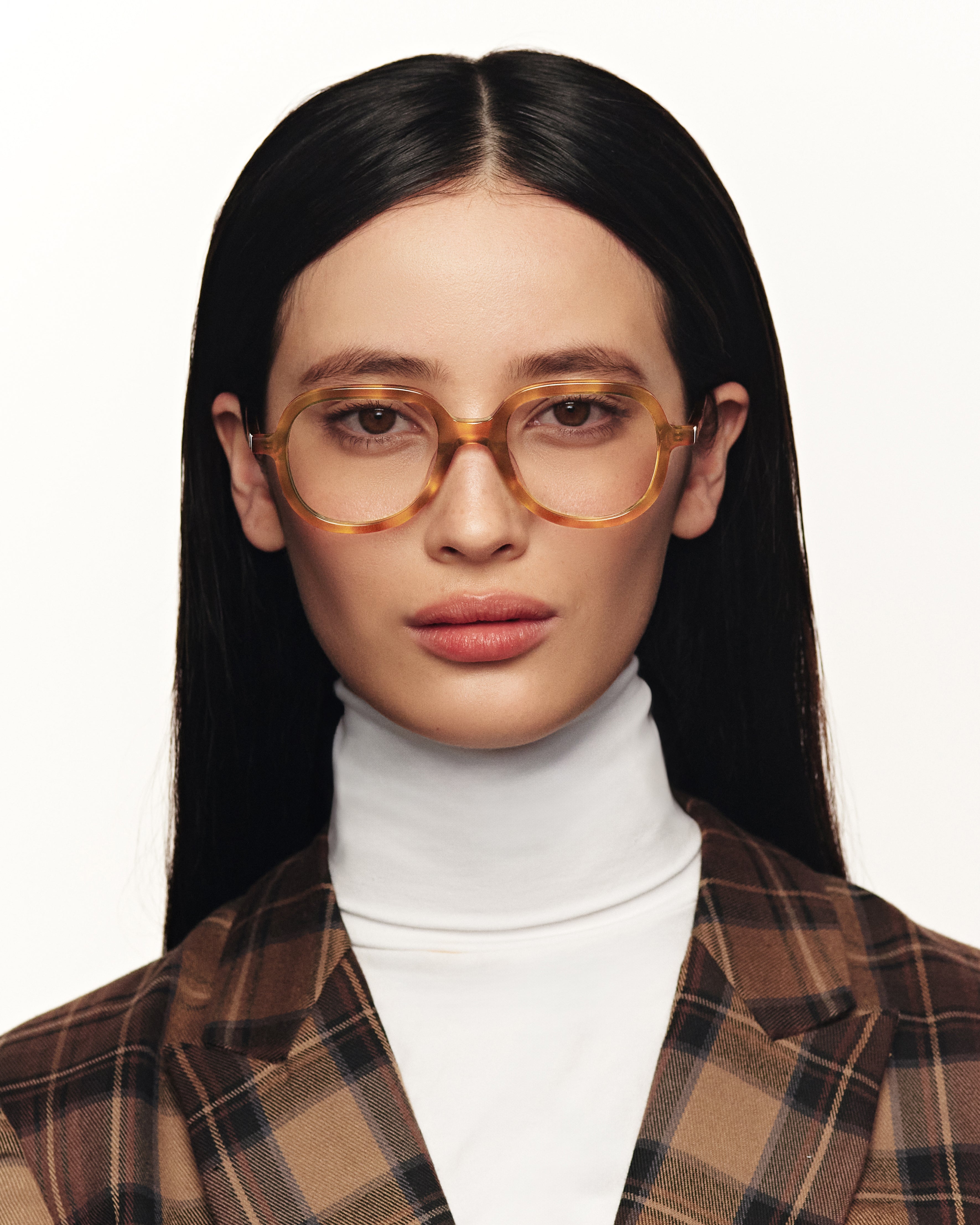 women Apollo Eyeglasses round tort acetate