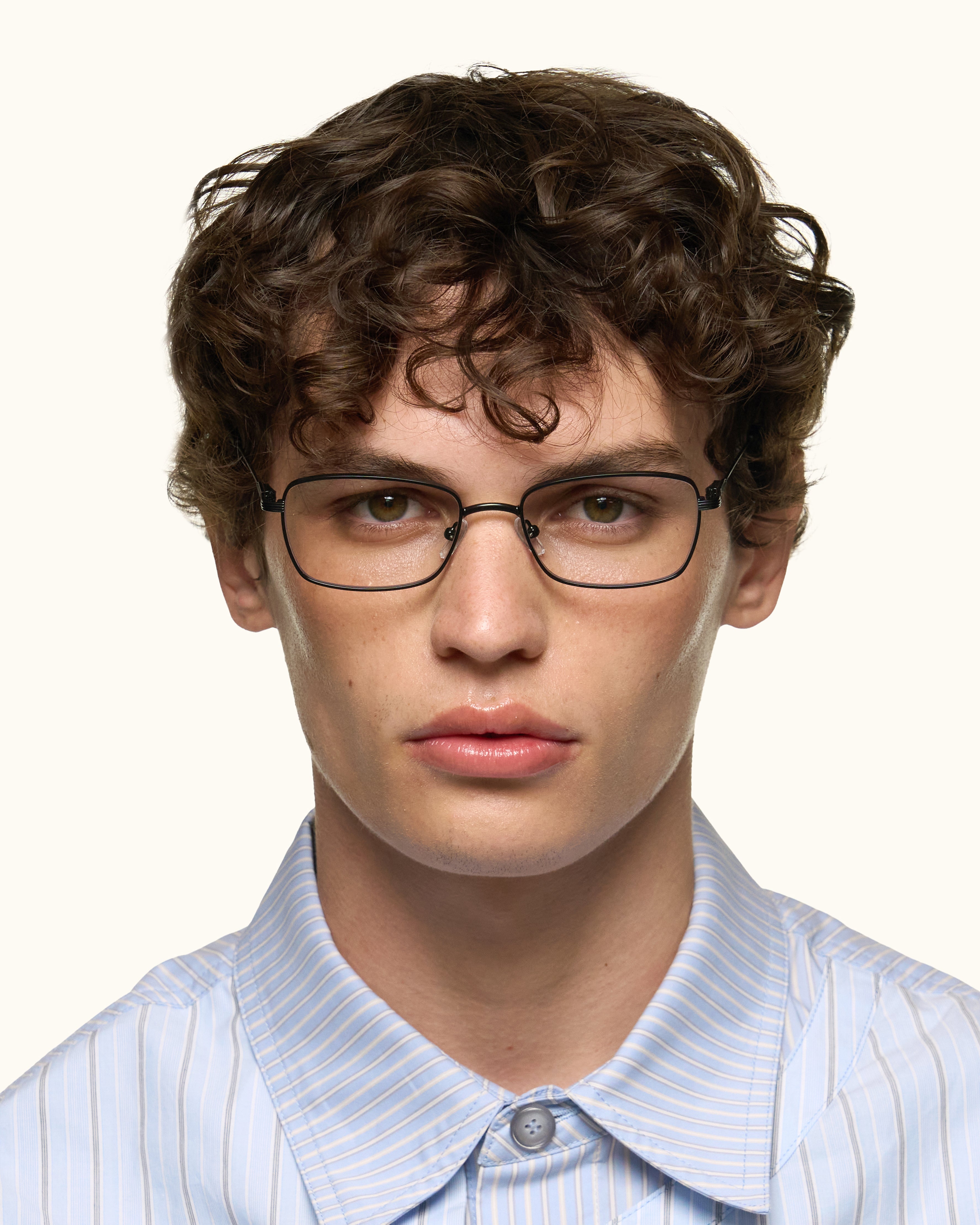 women Austin Eyeglasses rectangle Black metal