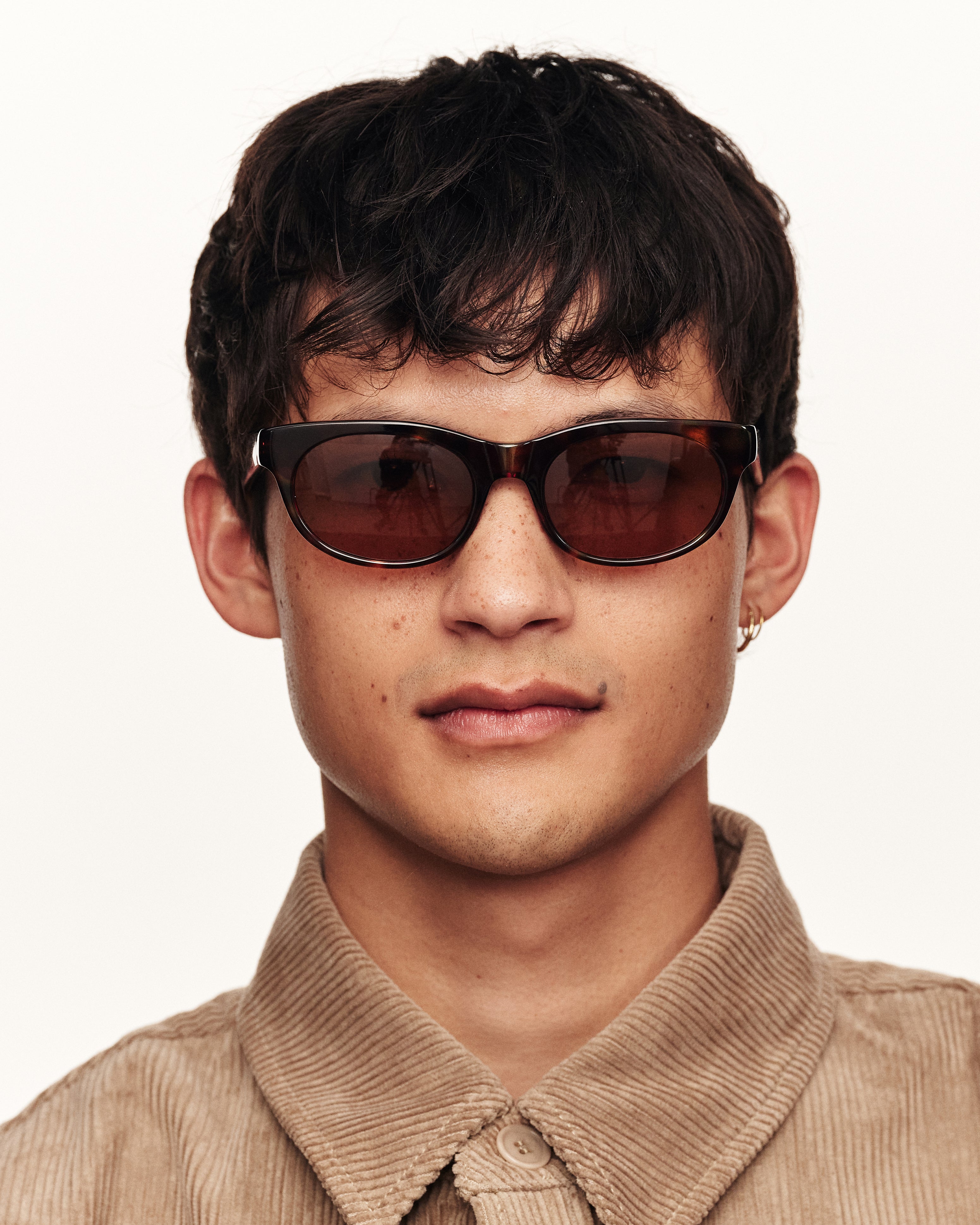 men Beau Sunglasses square tort acetate