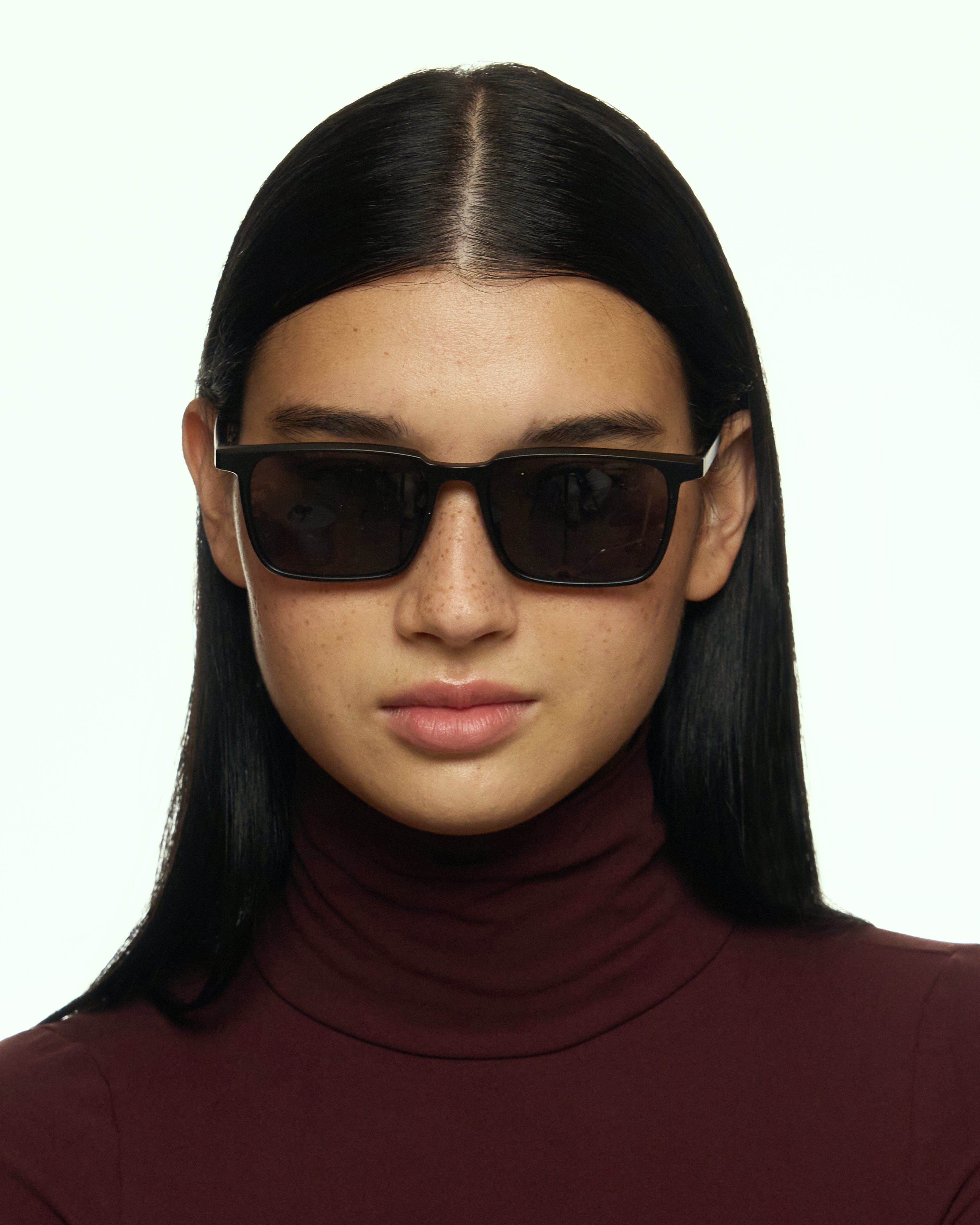 women Chuck Sunglasses square Black recycled polyester