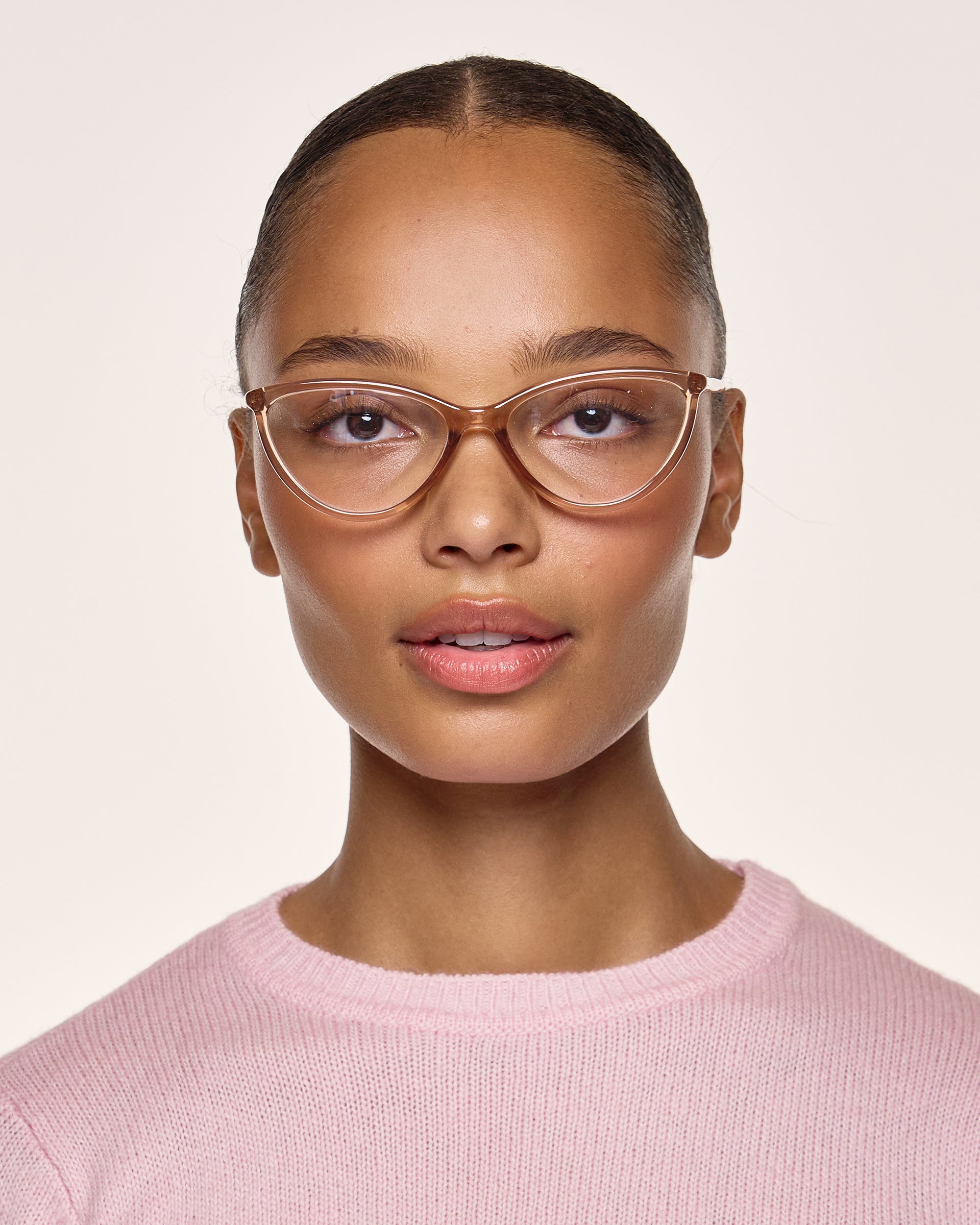 men Fran Eyeglasses cateye Pink recycled polyester