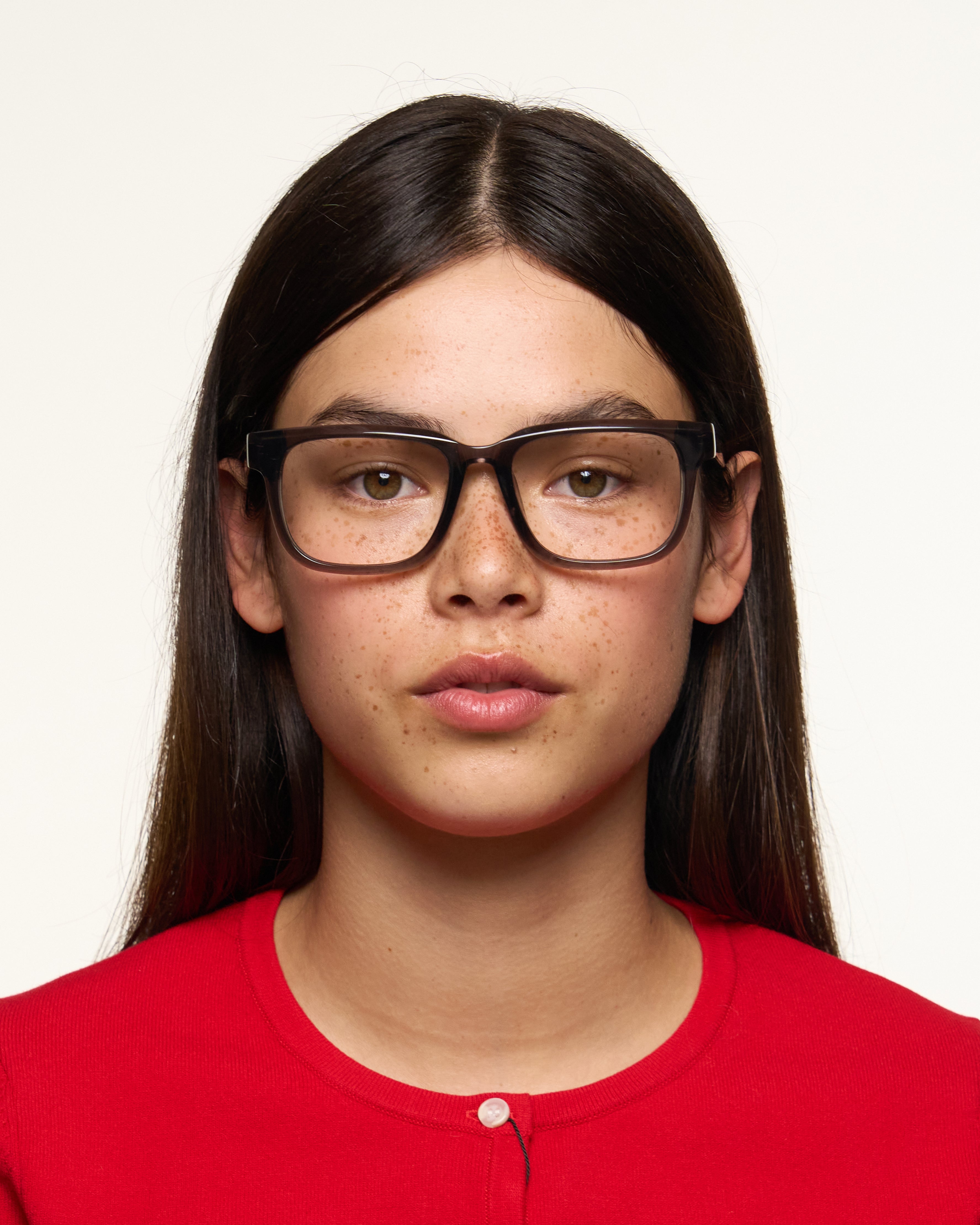 women Garth Eyeglasses square Black acetate