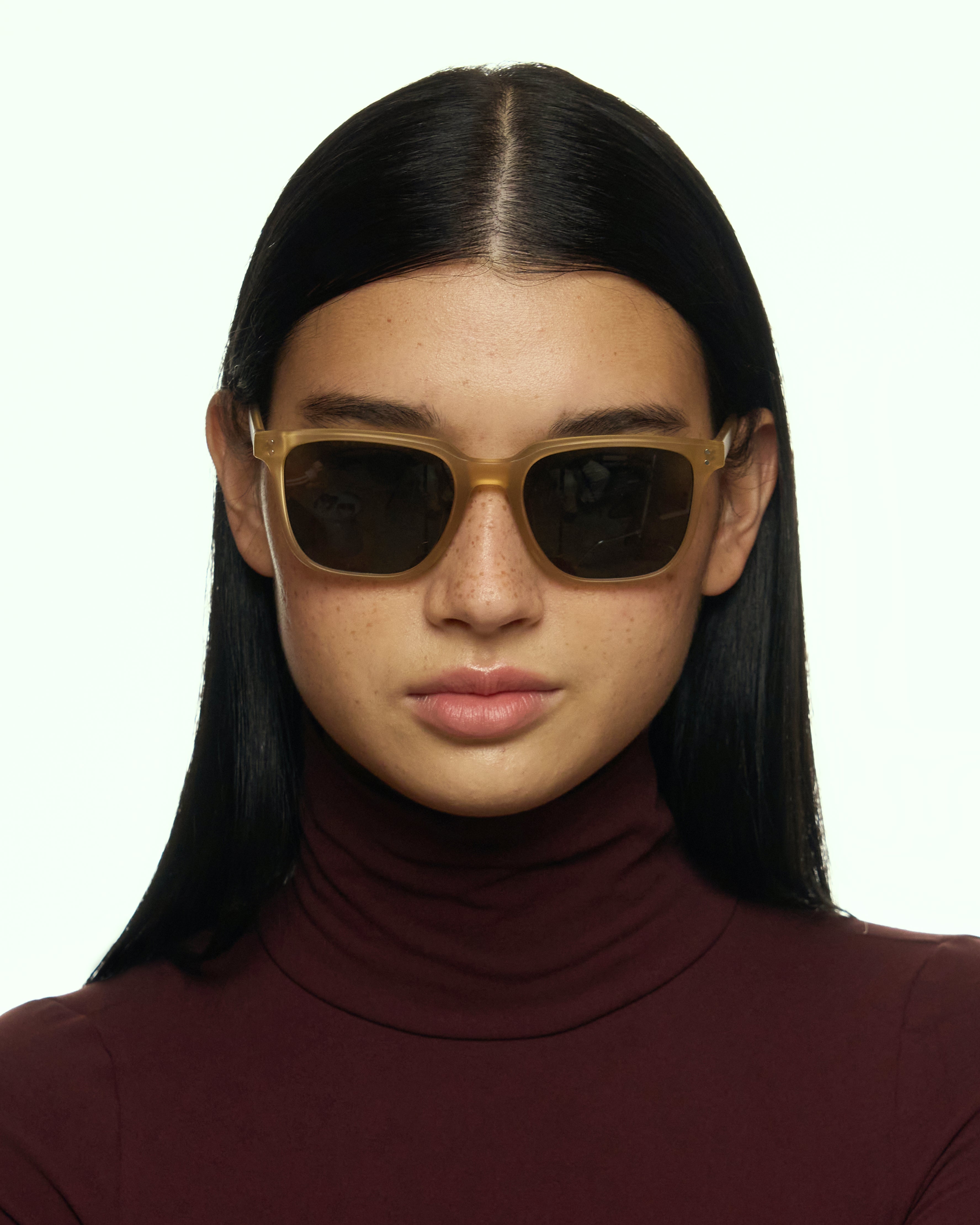 women Harry Sunglasses square Brown recycled polyester