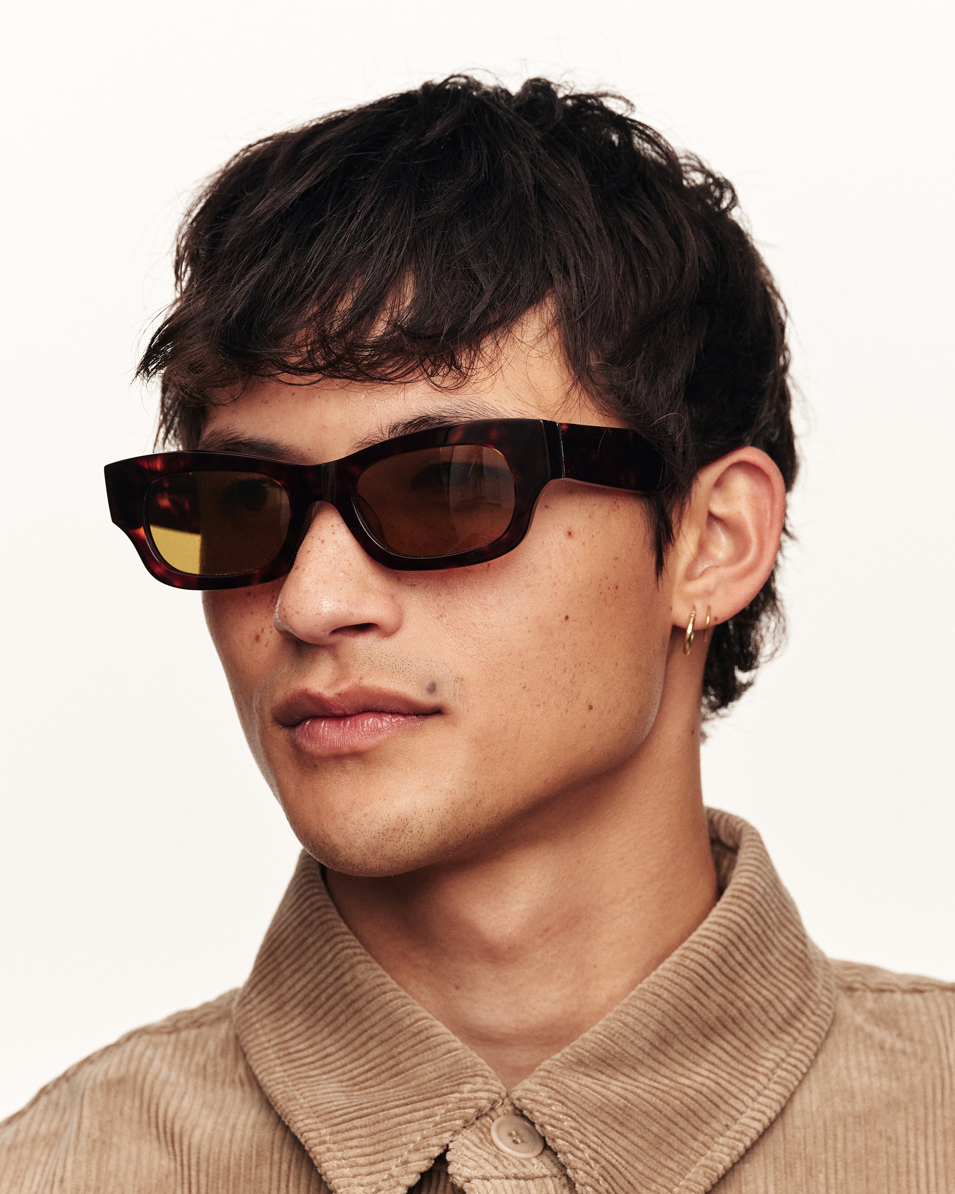 men Jax Sunglasses rectangle tort acetate