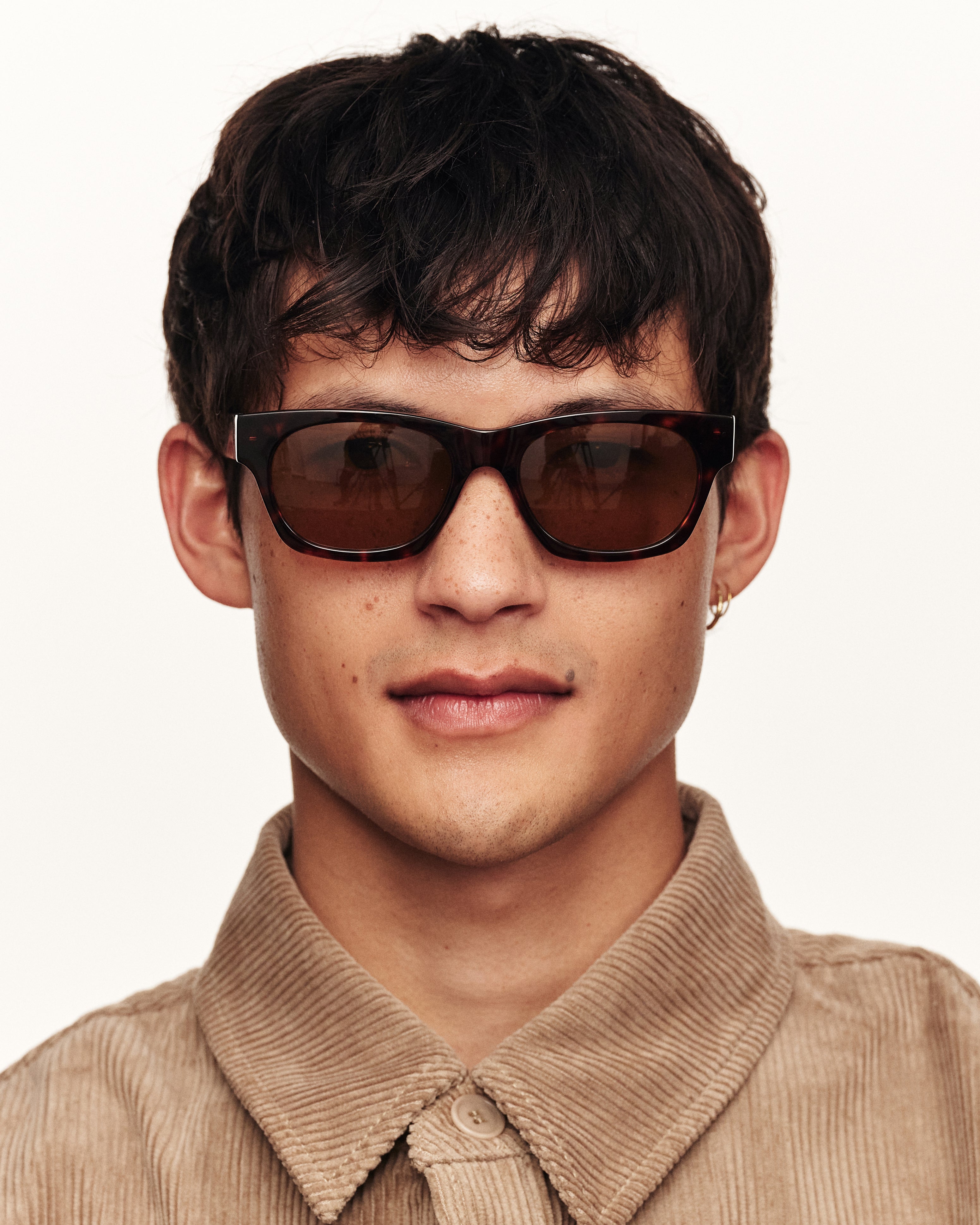 men Wolf Sunglasses rectangle tort acetate