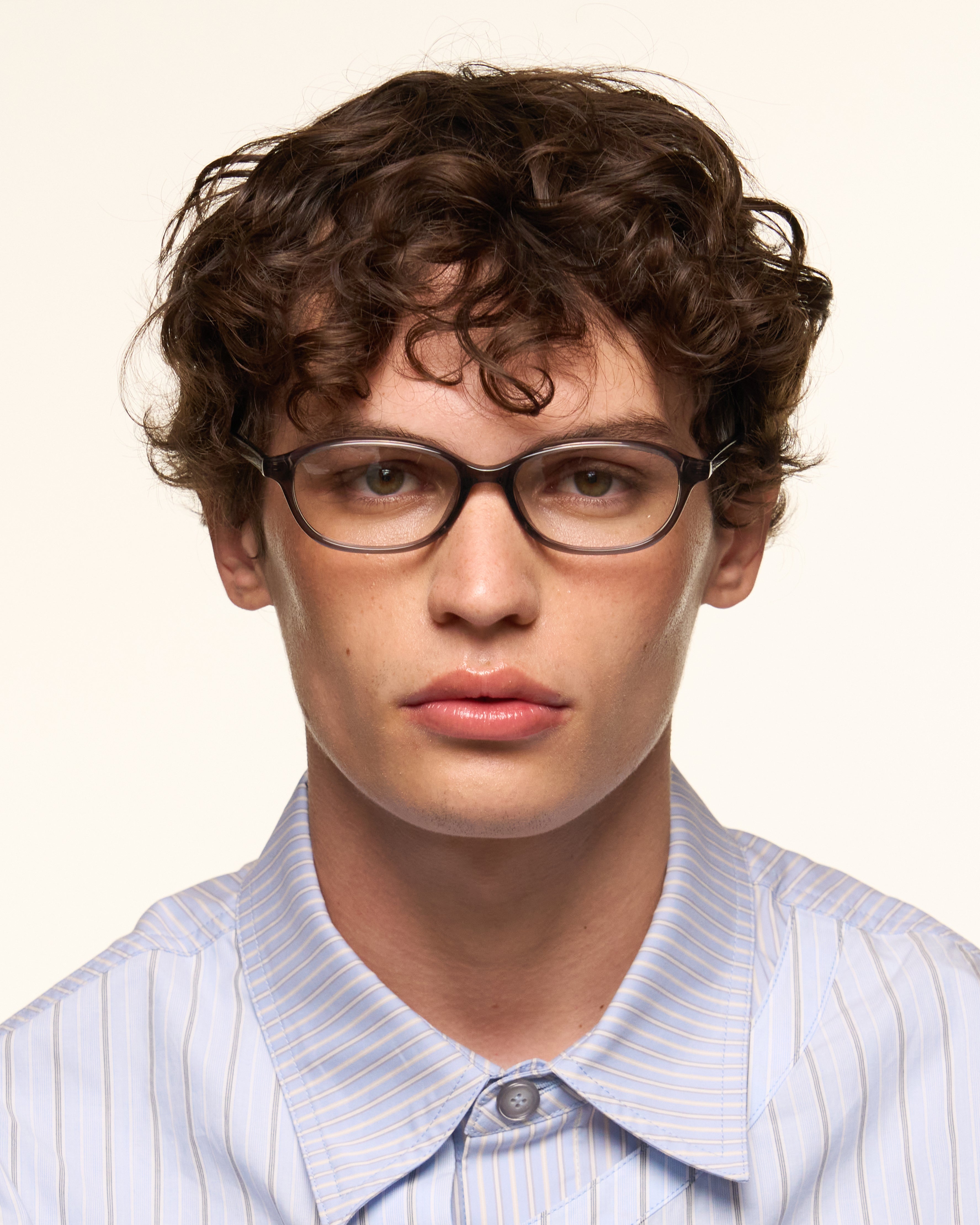 men Marcie Eyeglasses rectangle Black acetate