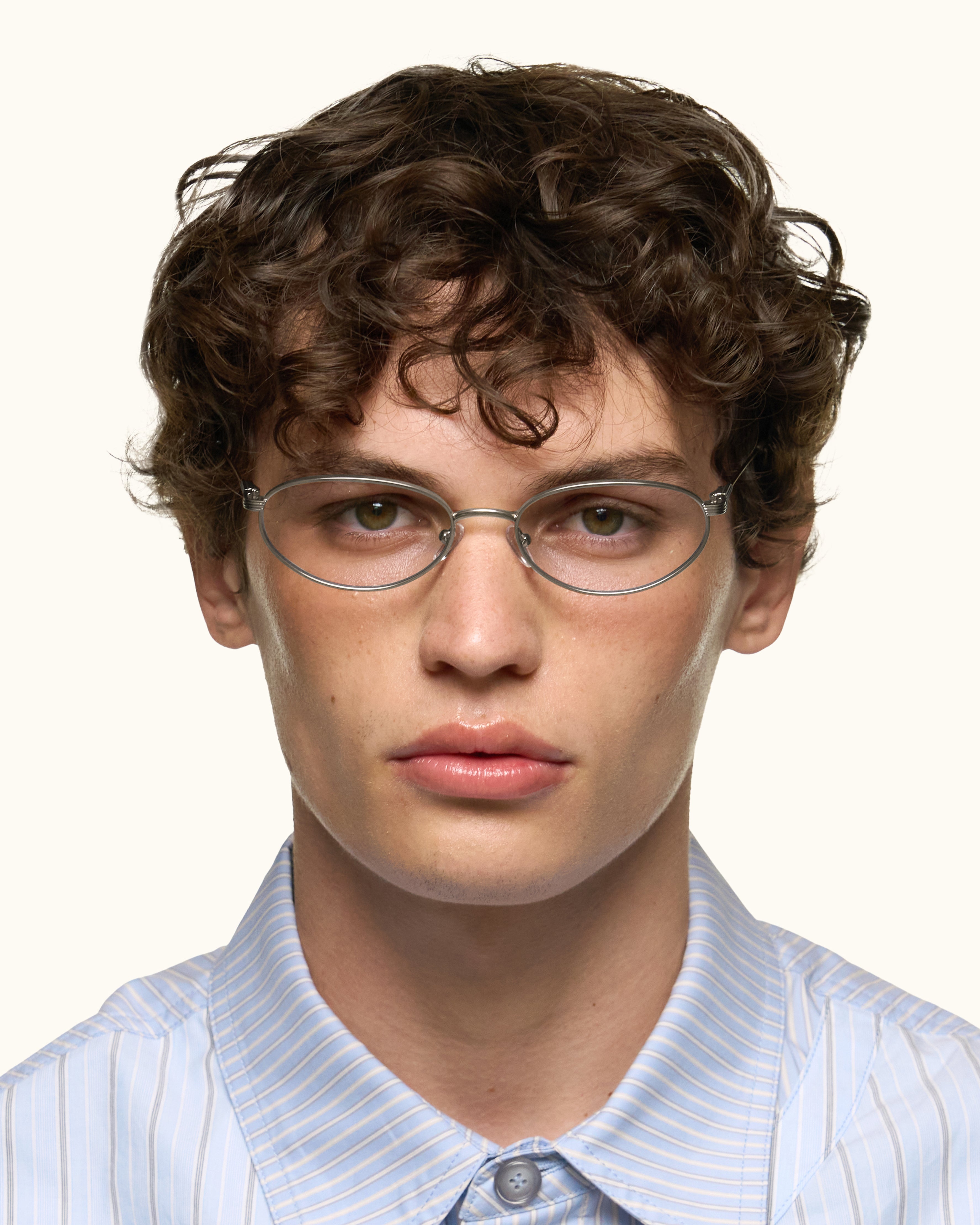 women Marshall Eyeglasses oval Gray metal