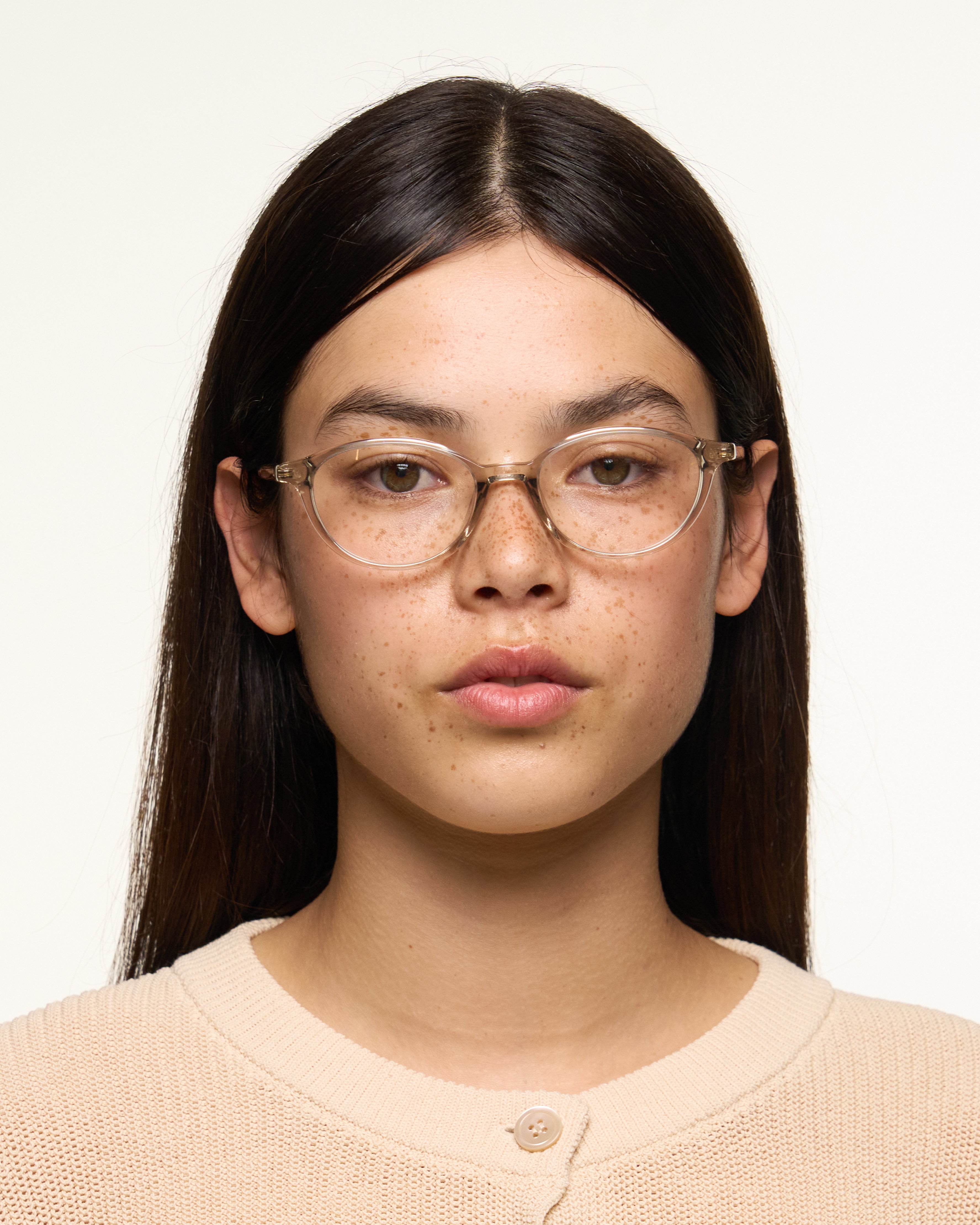 women Millhouse Eyeglasses round Gray acetate