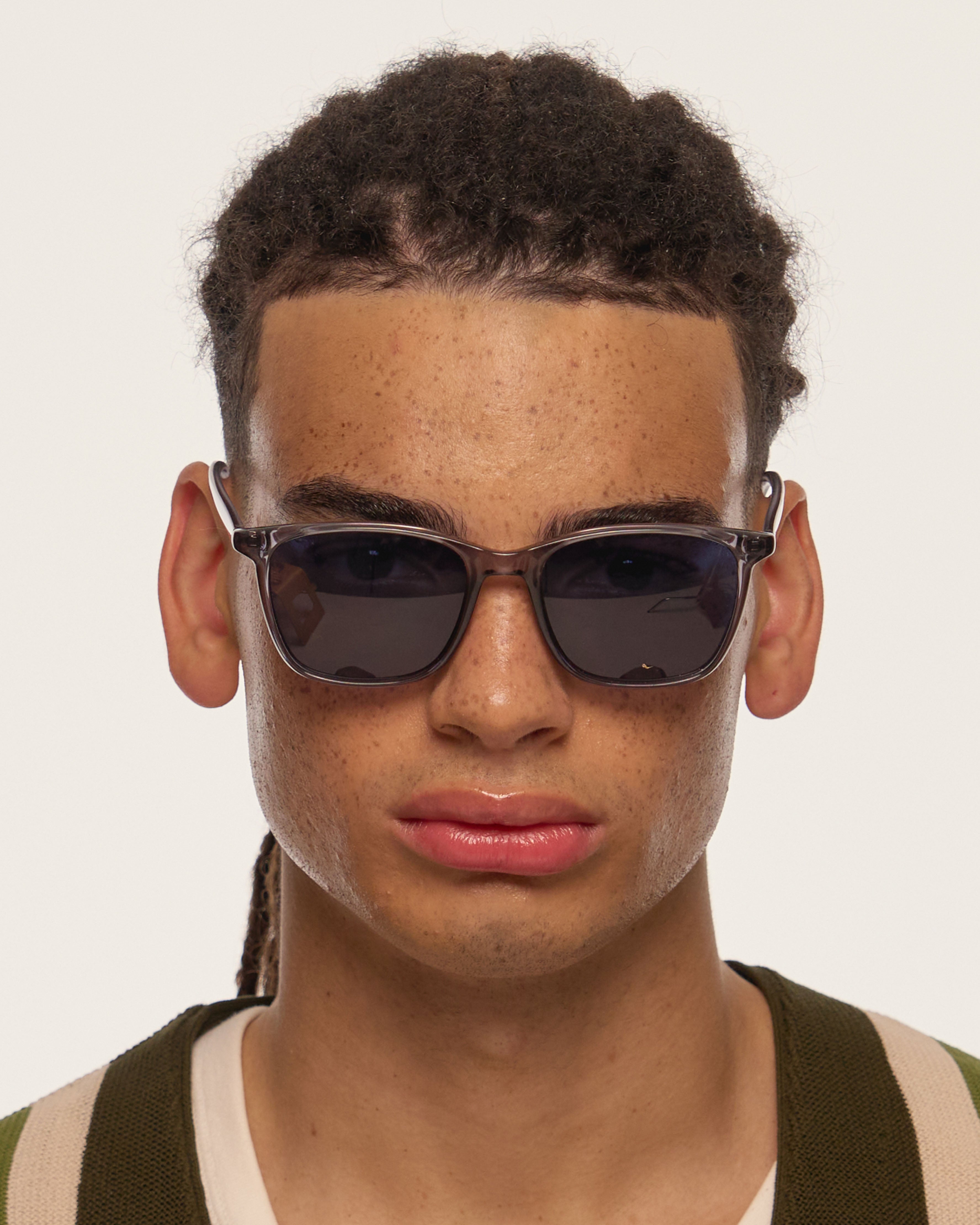 men Roy Sunglasses square blue recycled polyester